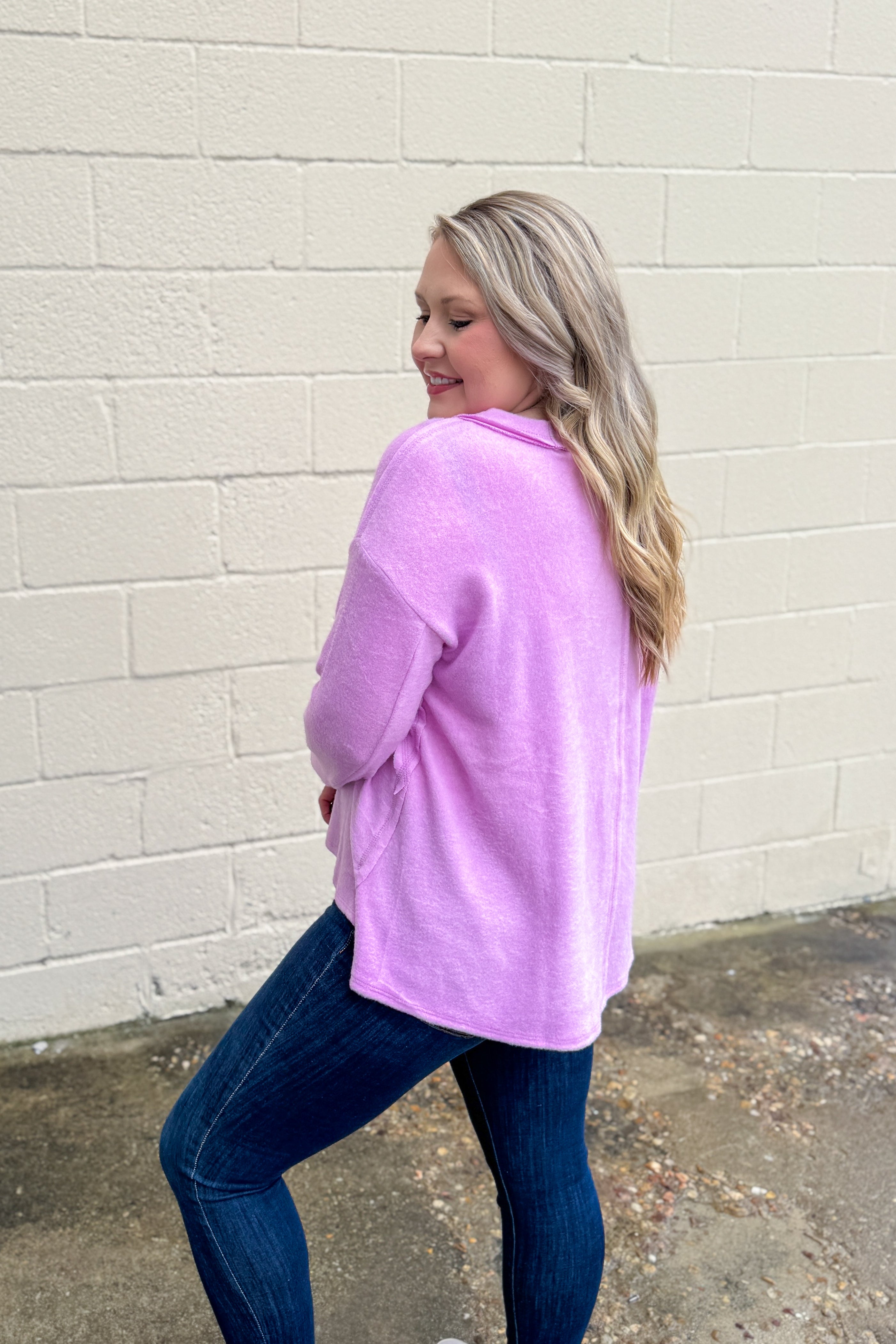 The Shandi Top, Bright Mauve