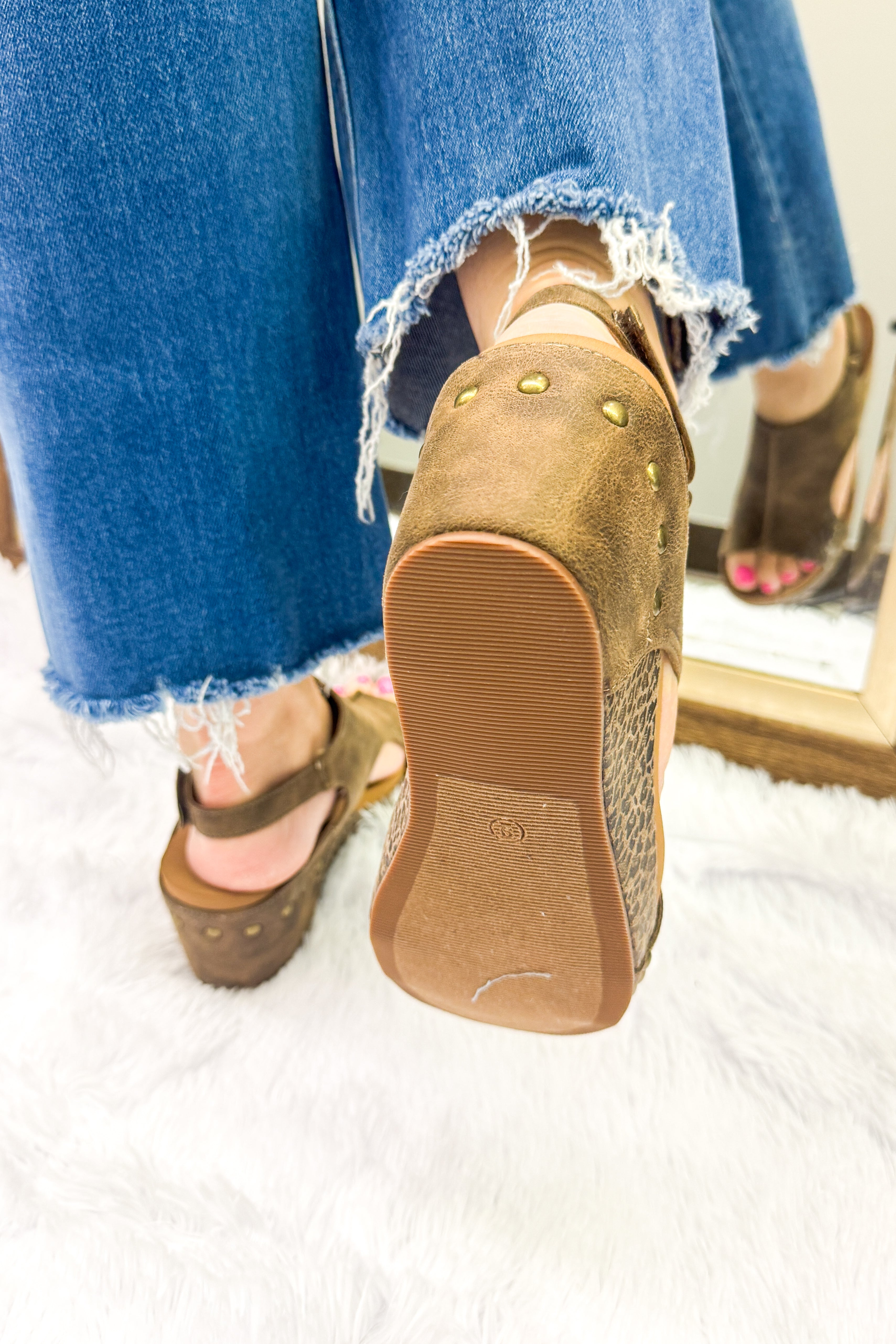 Corkys Carley Wedge Sandals, Espresso