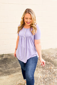 DEAL | Kelsie Top, Dusty Lavender