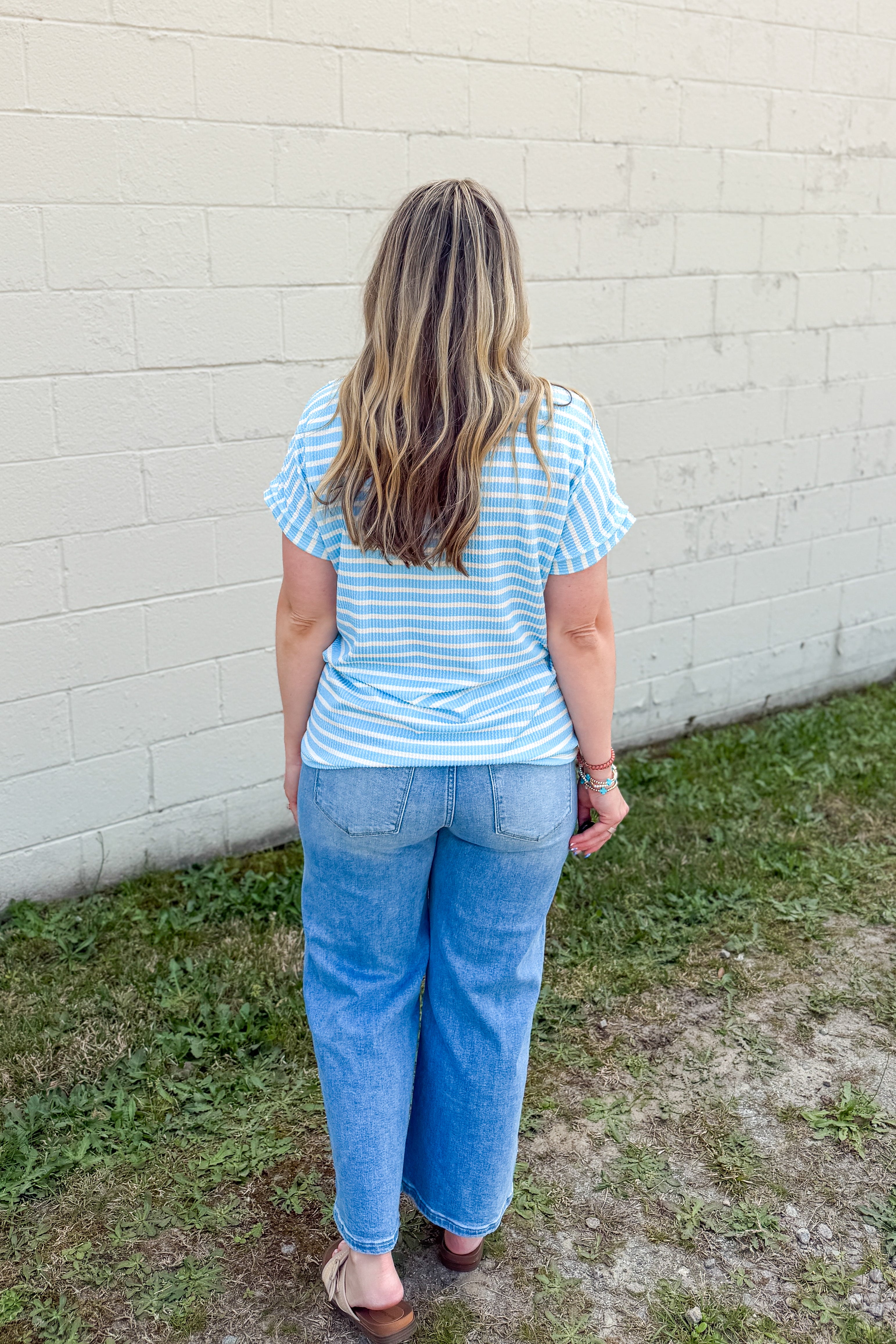 The Camden Stripe Top, Blue