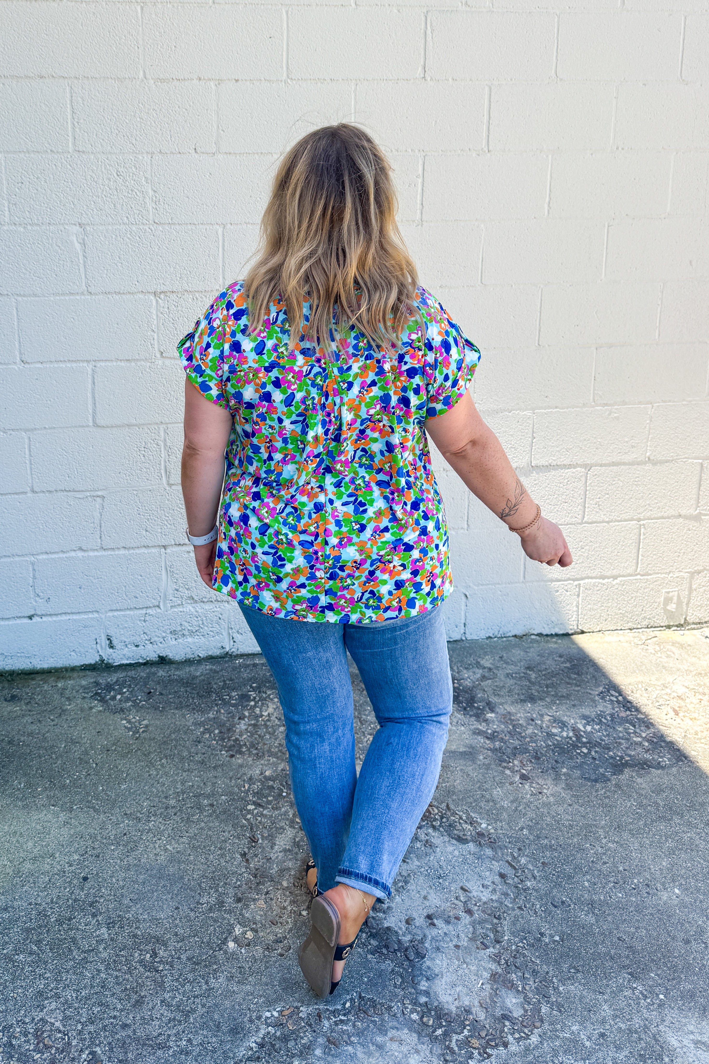 Poppy Picnic Floral Top