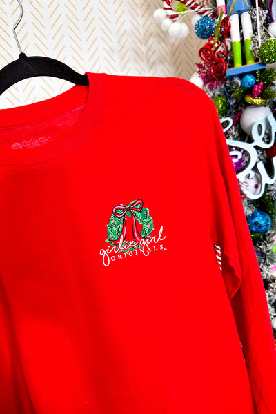 DEAL | I'll Be Home For Christmas Car Long Sleeve, Red