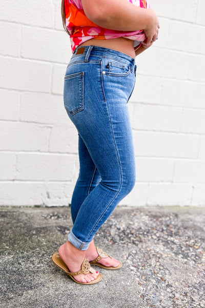 Judy Blue Shelli Mid Rise Skinny Jeans