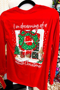 DEAL | I'm Dreaming of a White Christmas Long Sleeve, Red