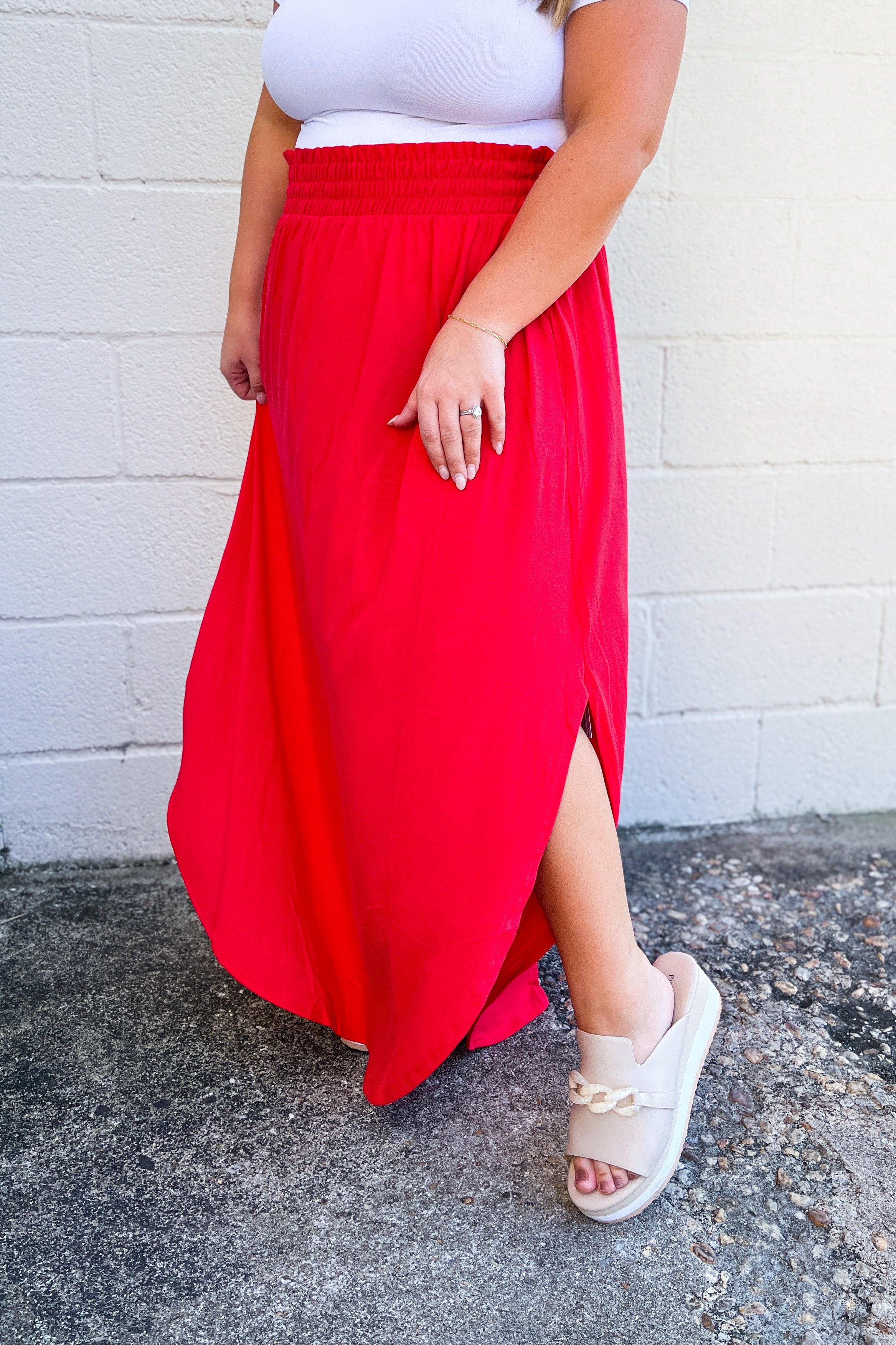 Melanie Maxi Skirt, Ruby | Sew Southern Designs