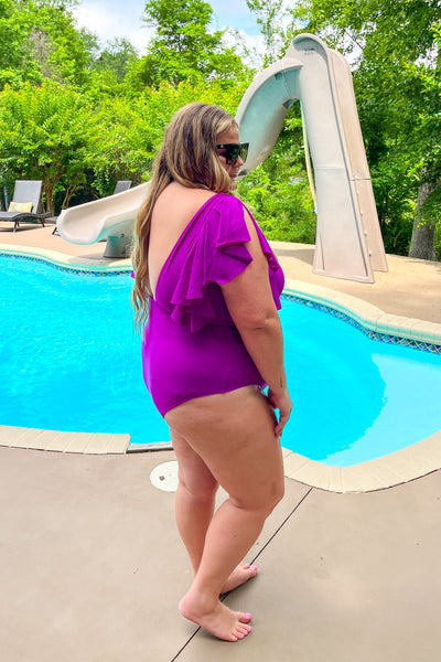 Brightest Days One Piece Swim Suit, Purple