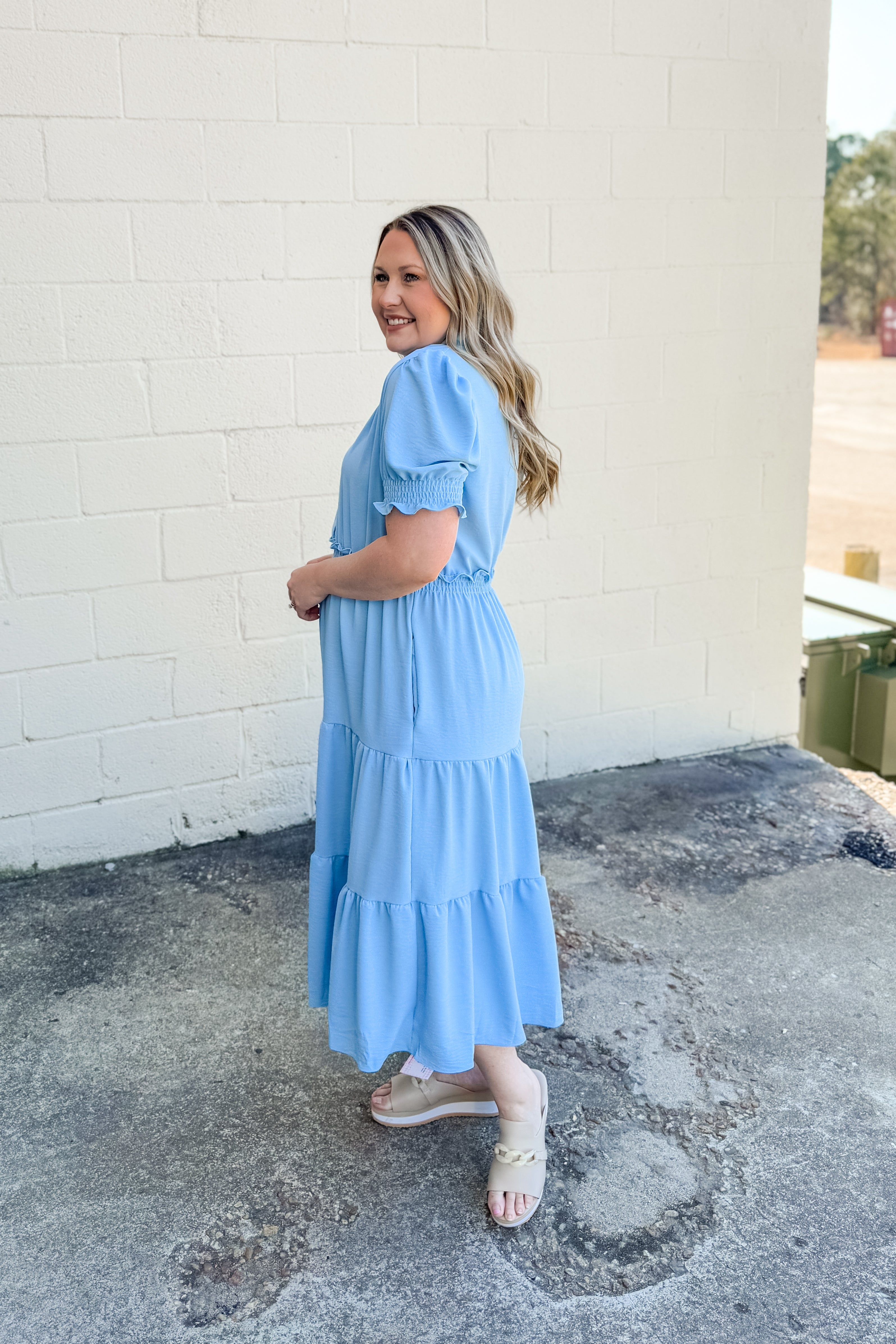 Make This Moment Last Midi Dress, Sky Blue