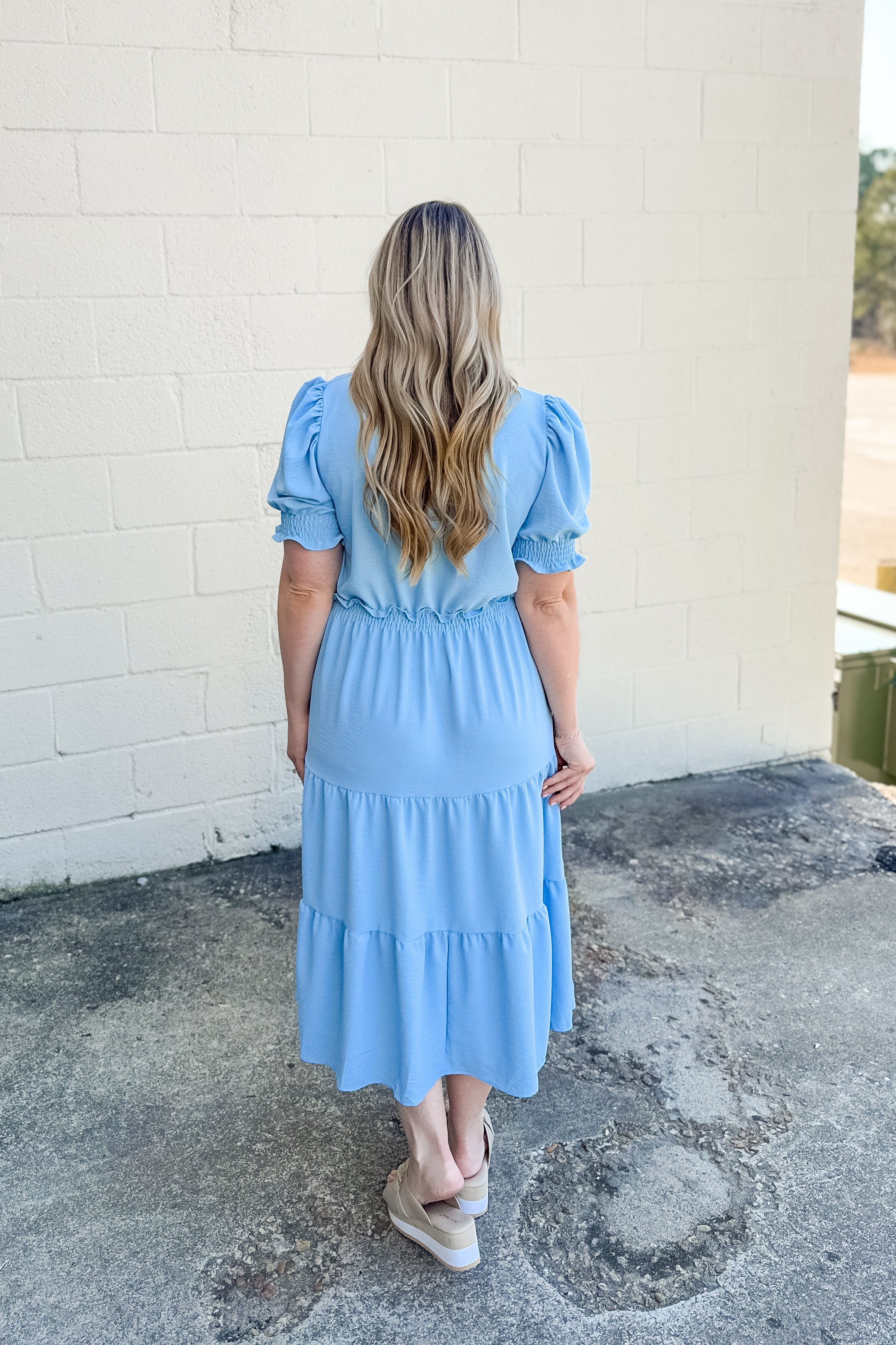 Make This Moment Last Midi Dress, Sky Blue