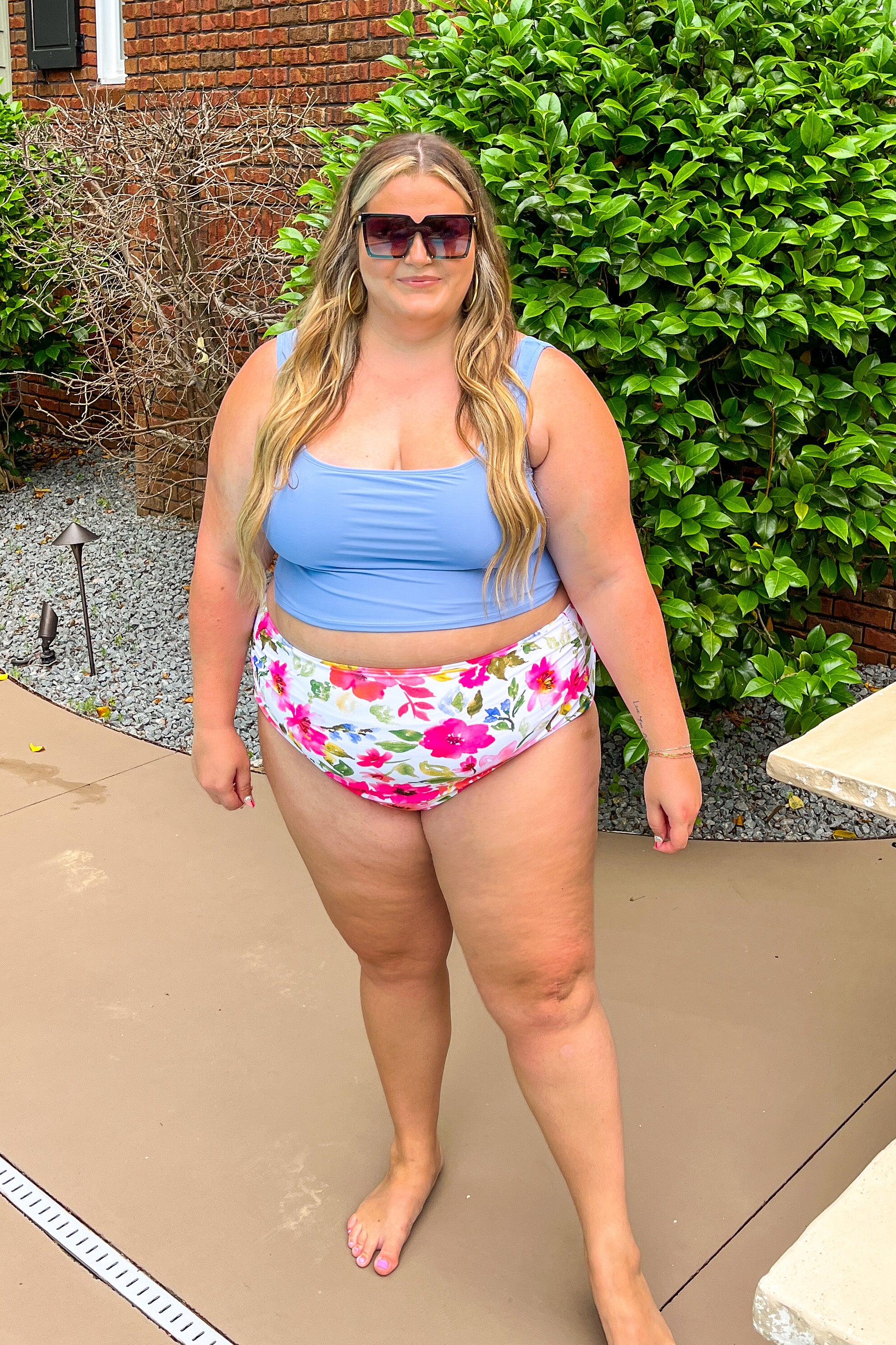 Surface Blue Swim Top