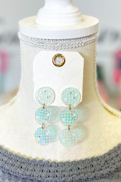 Linked Waterfall Disco Drop Earrings