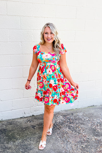Ticket To Ride Floral Dress