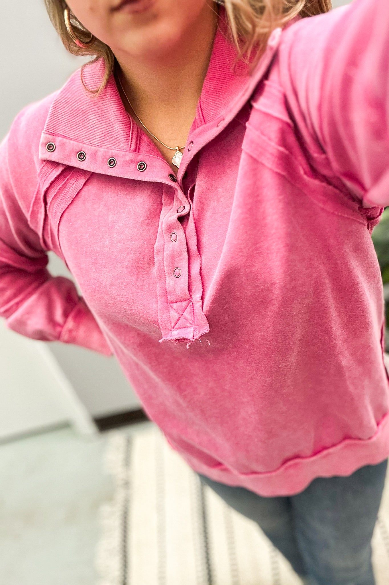 Pinch Me Pink Pullover