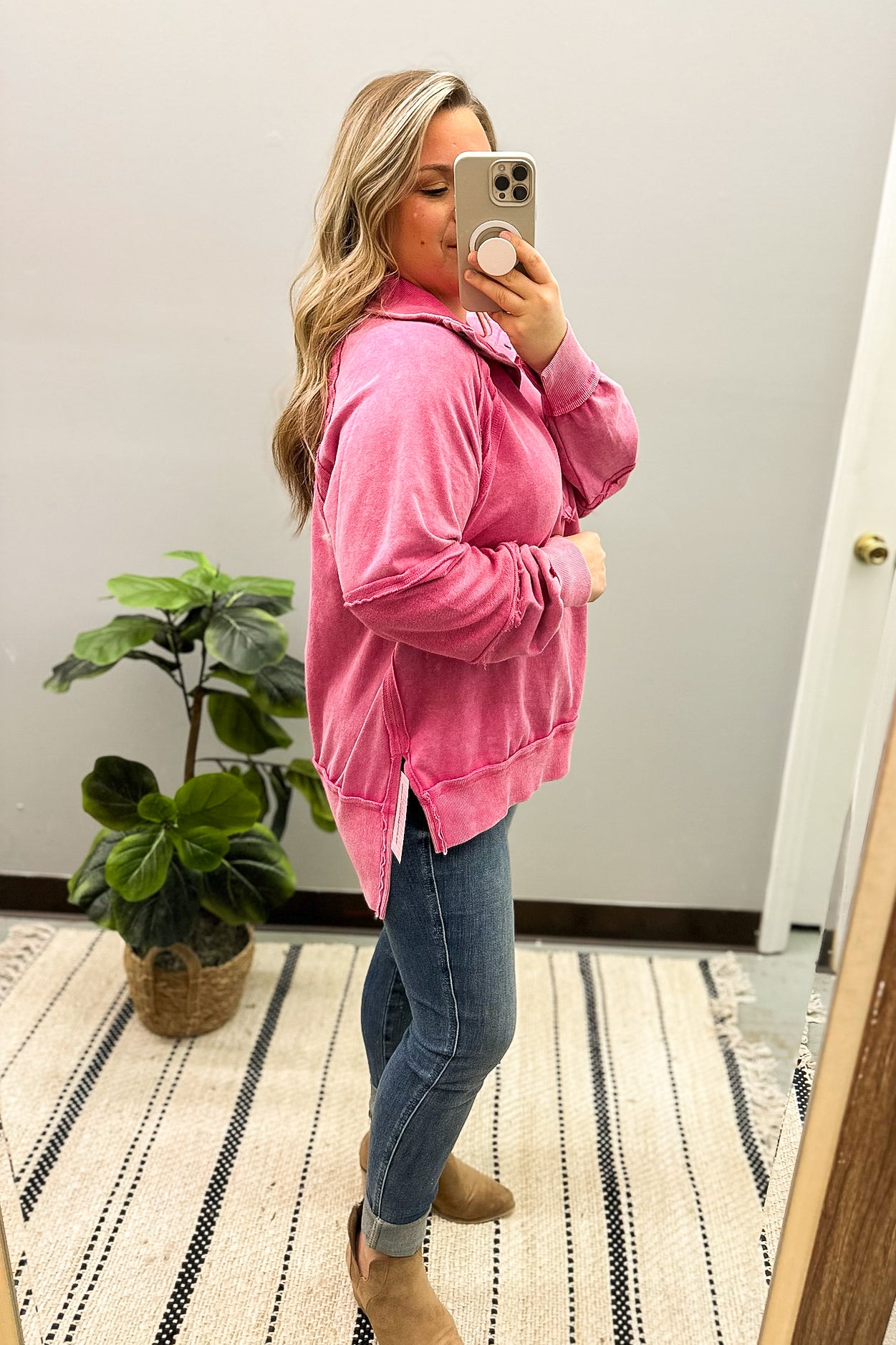 Pinch Me Pink Pullover