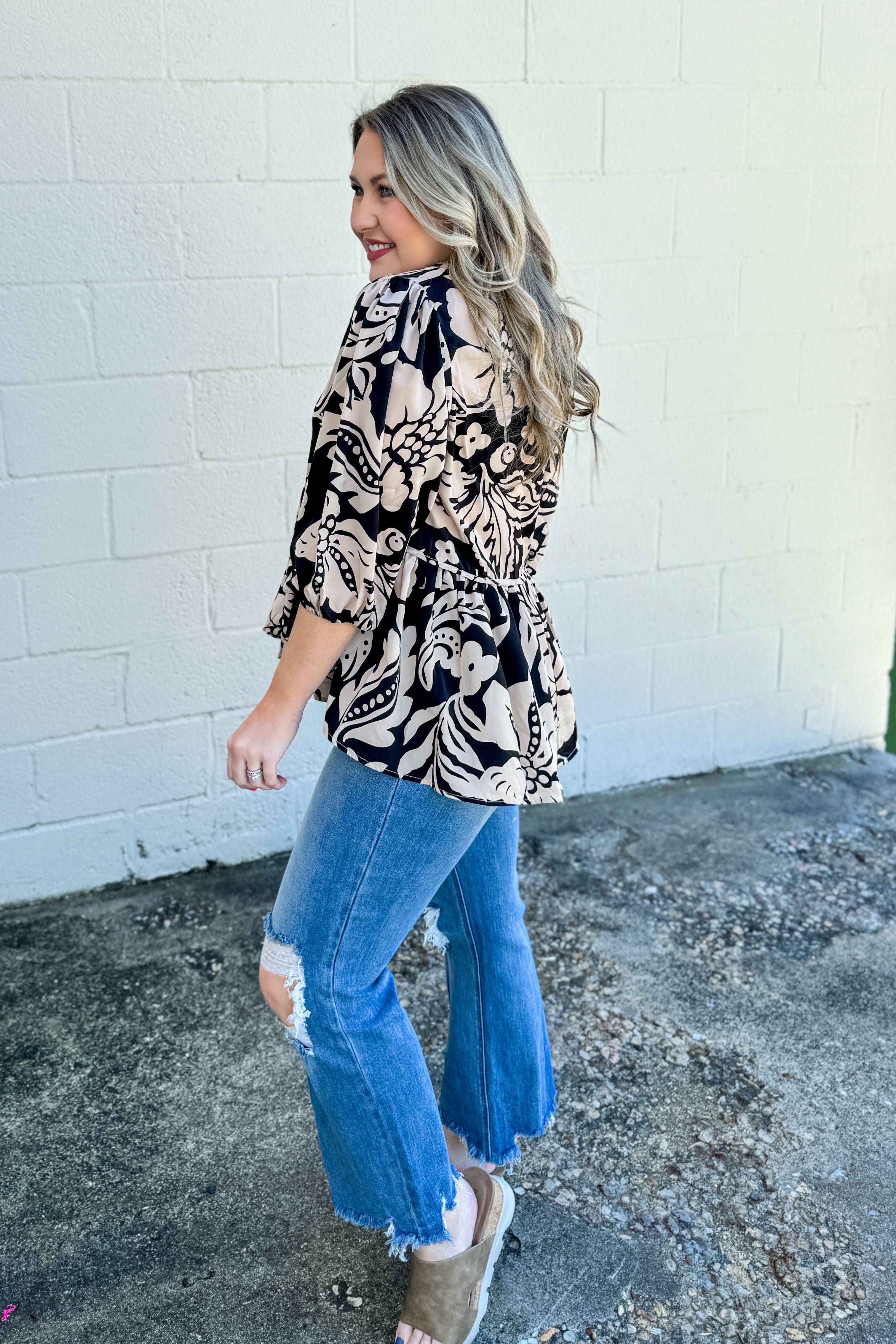 The Perfect Path Peplum Top