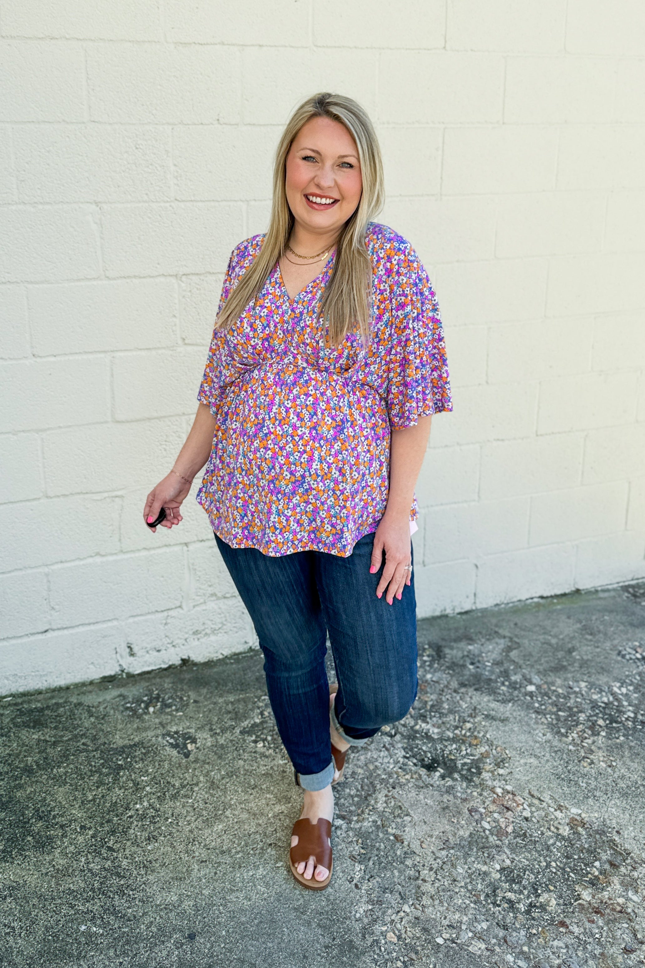 New Growth Floral Dreamer Top