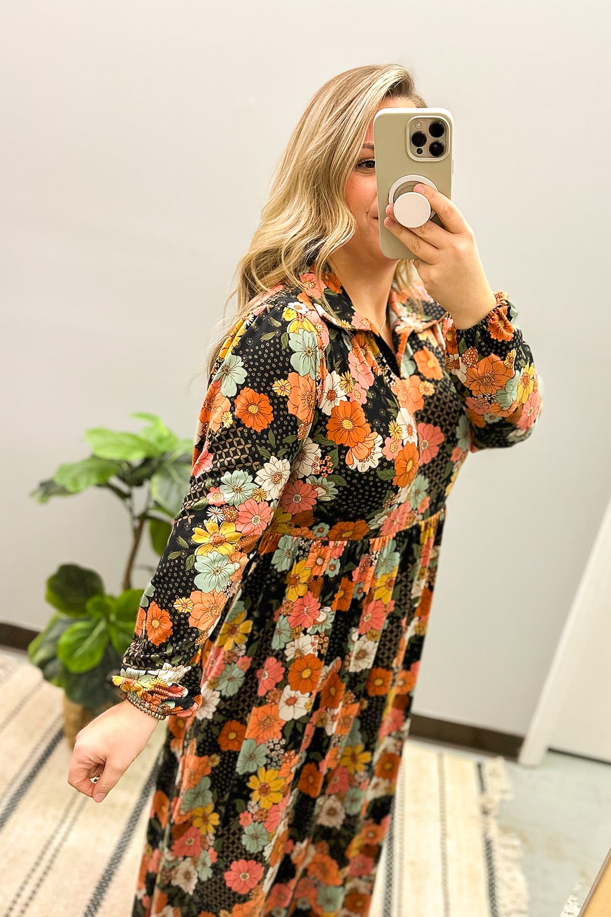 Here We Are Floral Tiered Maxi Dress