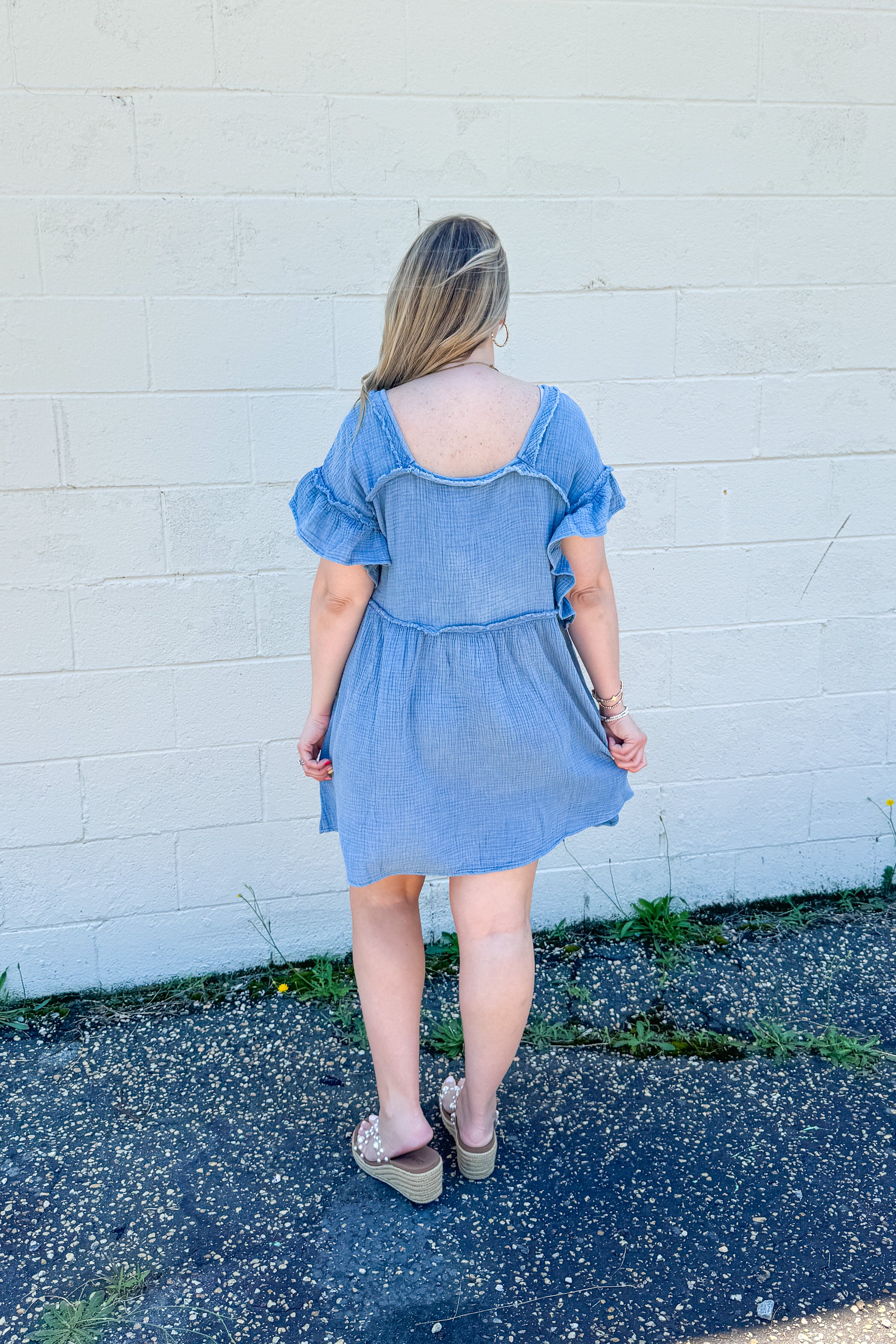 Sweet Start Dress, Vintage Denim