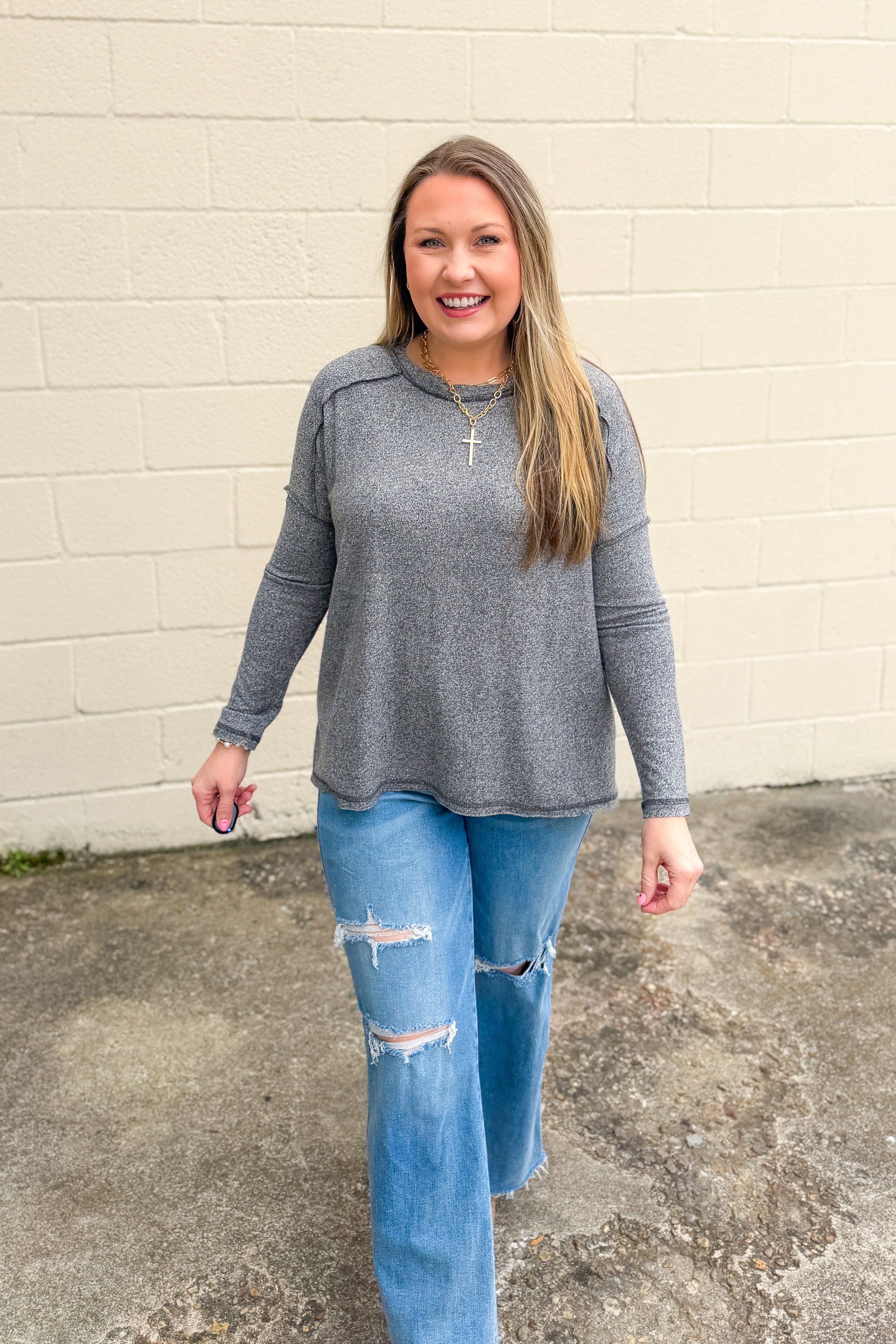 Easy Living Top, Black