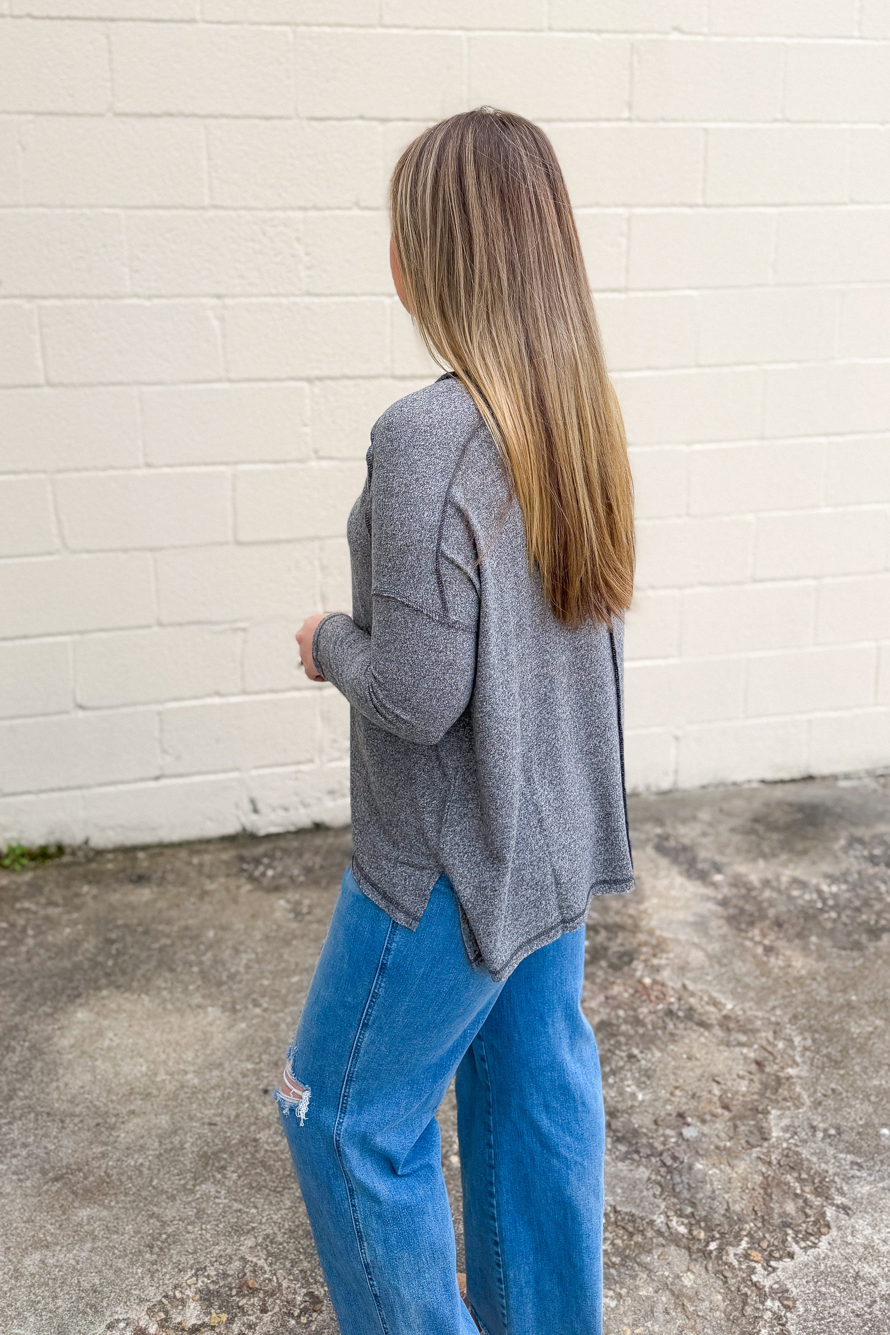 Easy Living Top, Black