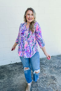 Color Your World Lizzy Top, Multi