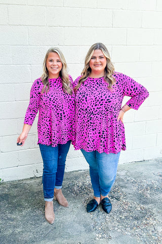 All I Ask Spotted Tunic Top