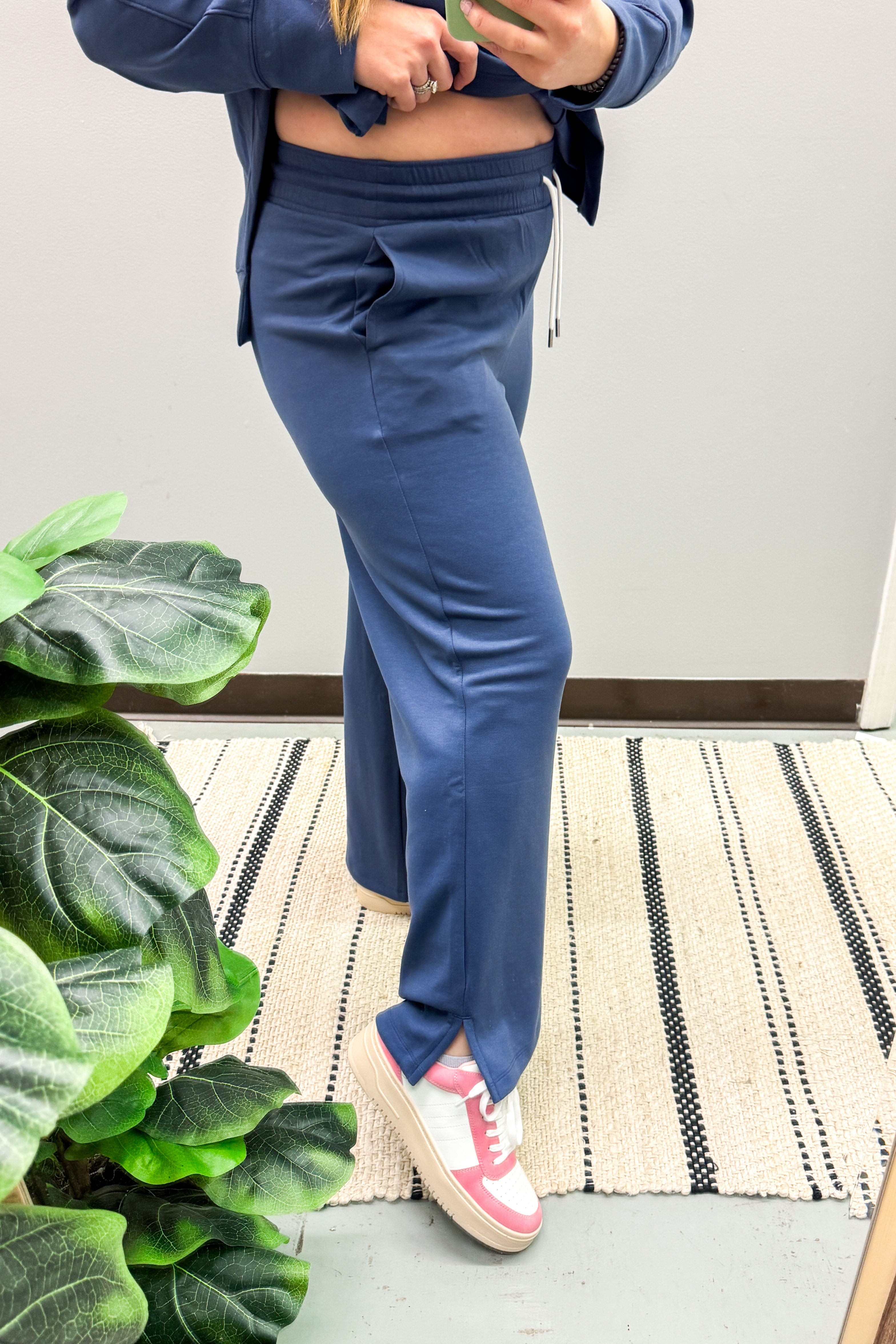 Good To Go Lounge Luxe Pants, Blue Indigo