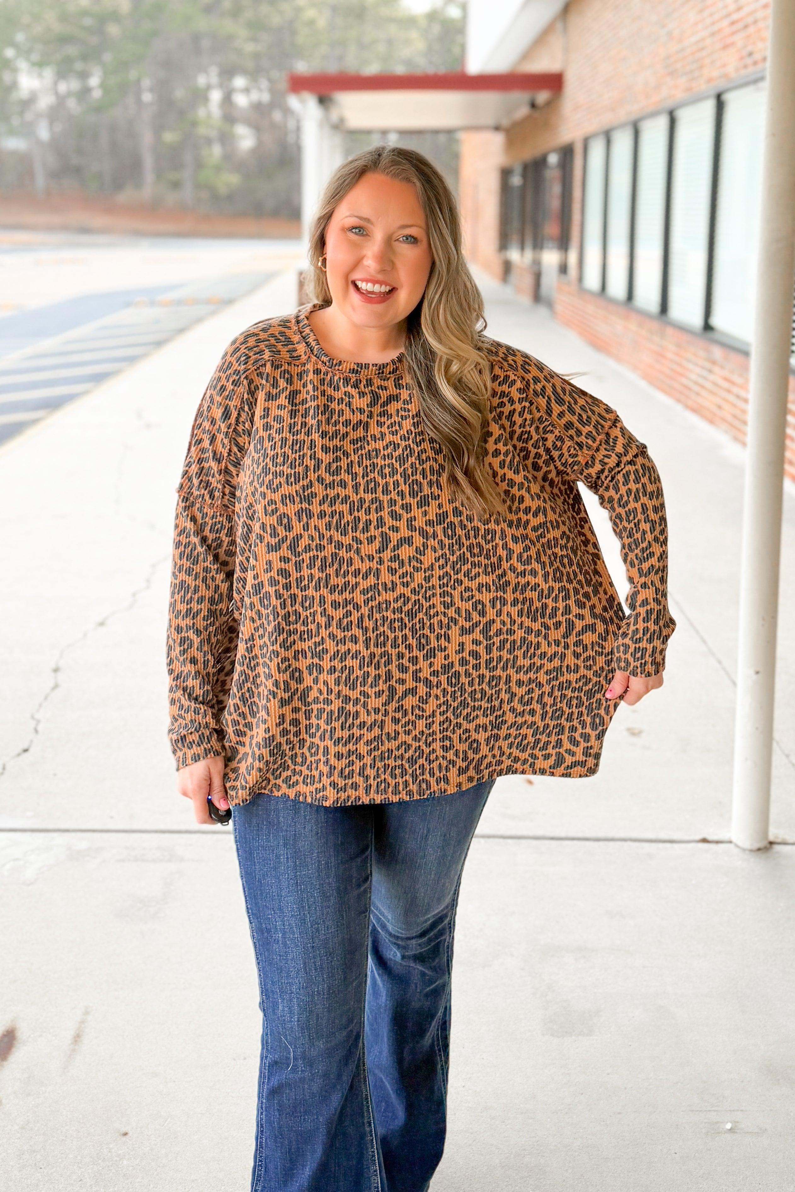 The Wildly Comfy Leopard Pullover Top