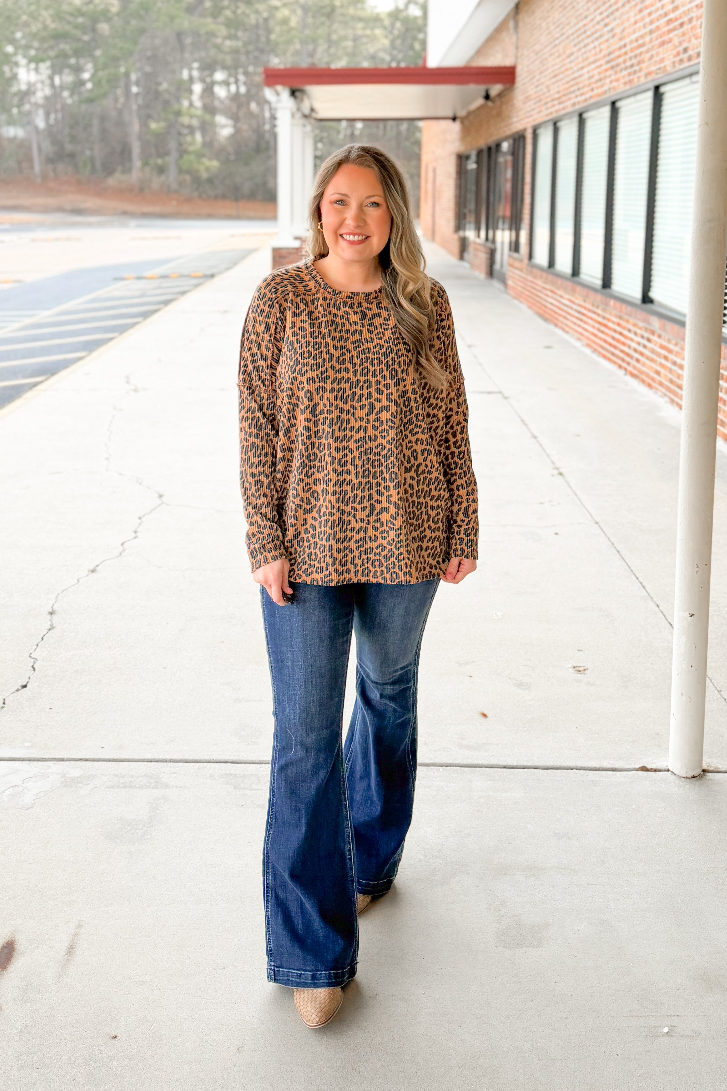 The Wildly Comfy Leopard Pullover Top