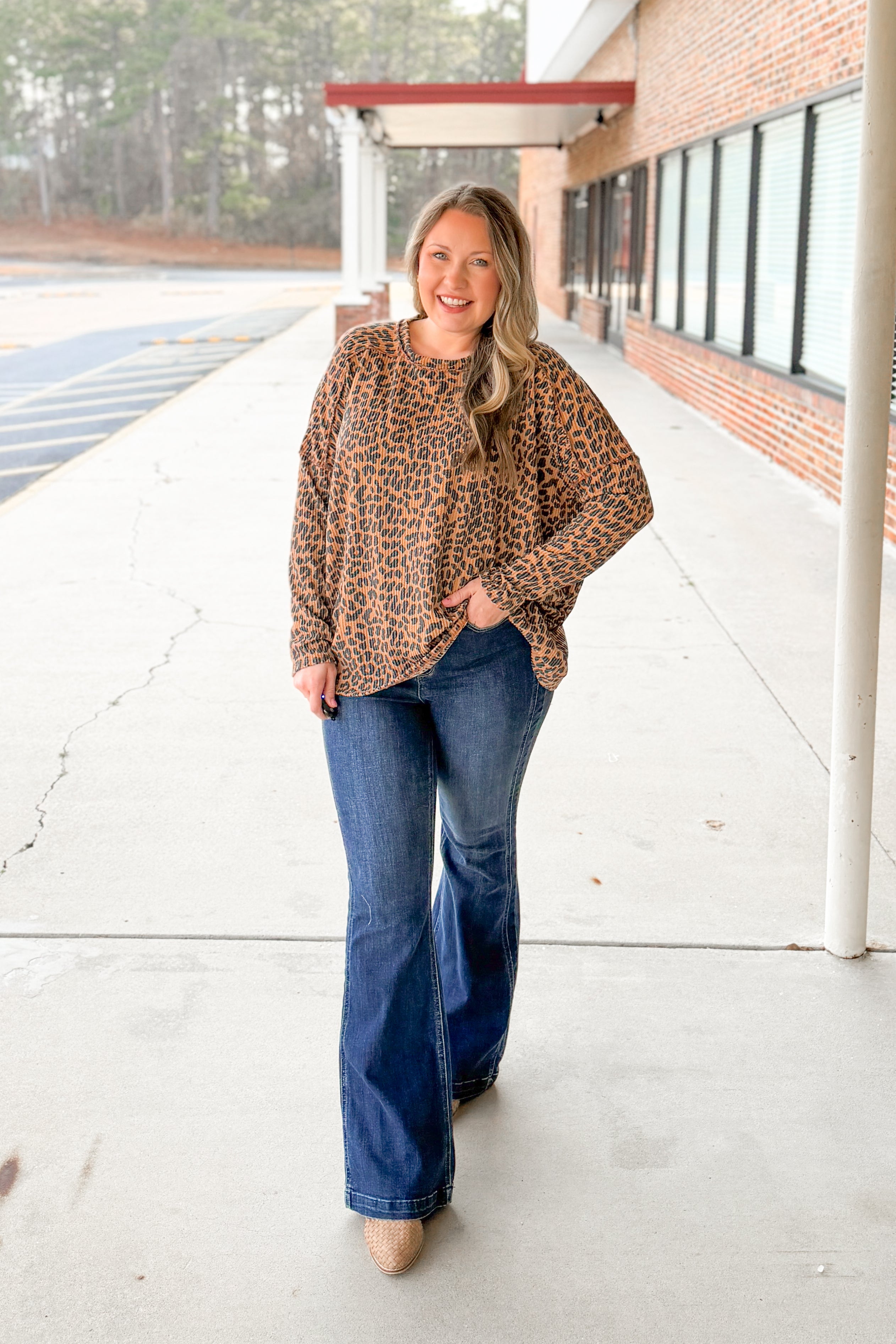The Wildly Comfy Leopard Pullover Top