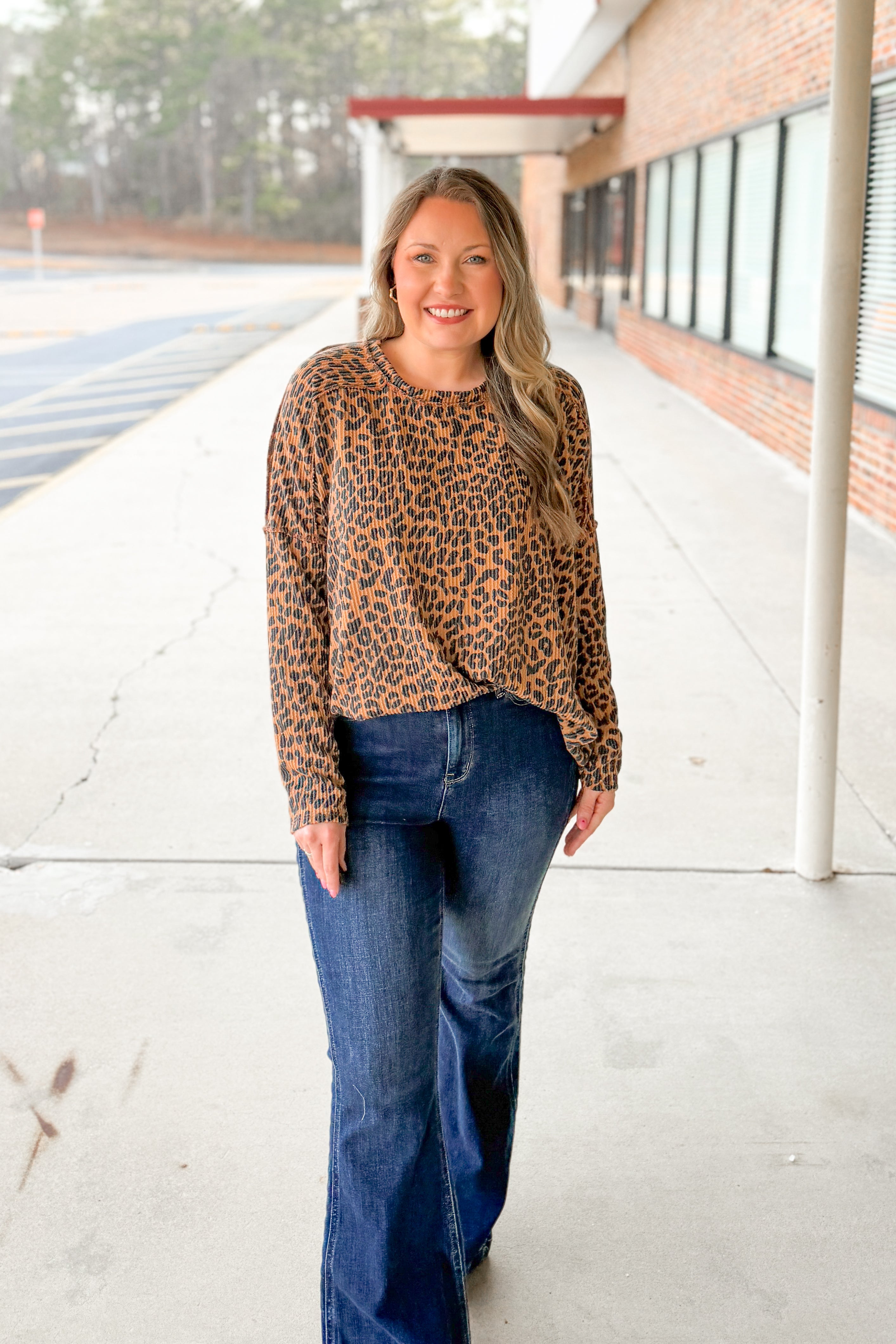 The Wildly Comfy Leopard Pullover Top