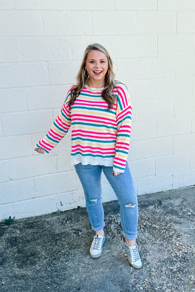 Beautiful Soul Stripes Sweater Top