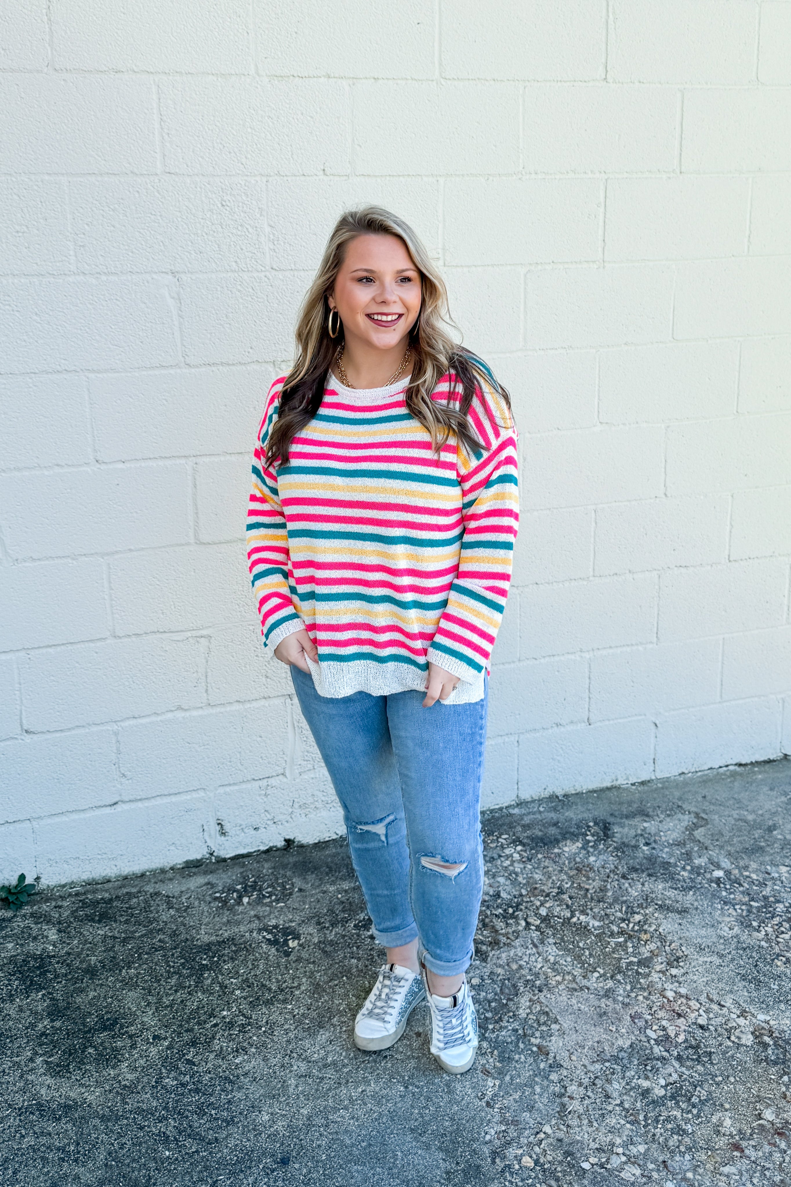 Beautiful Soul Stripes Sweater Top