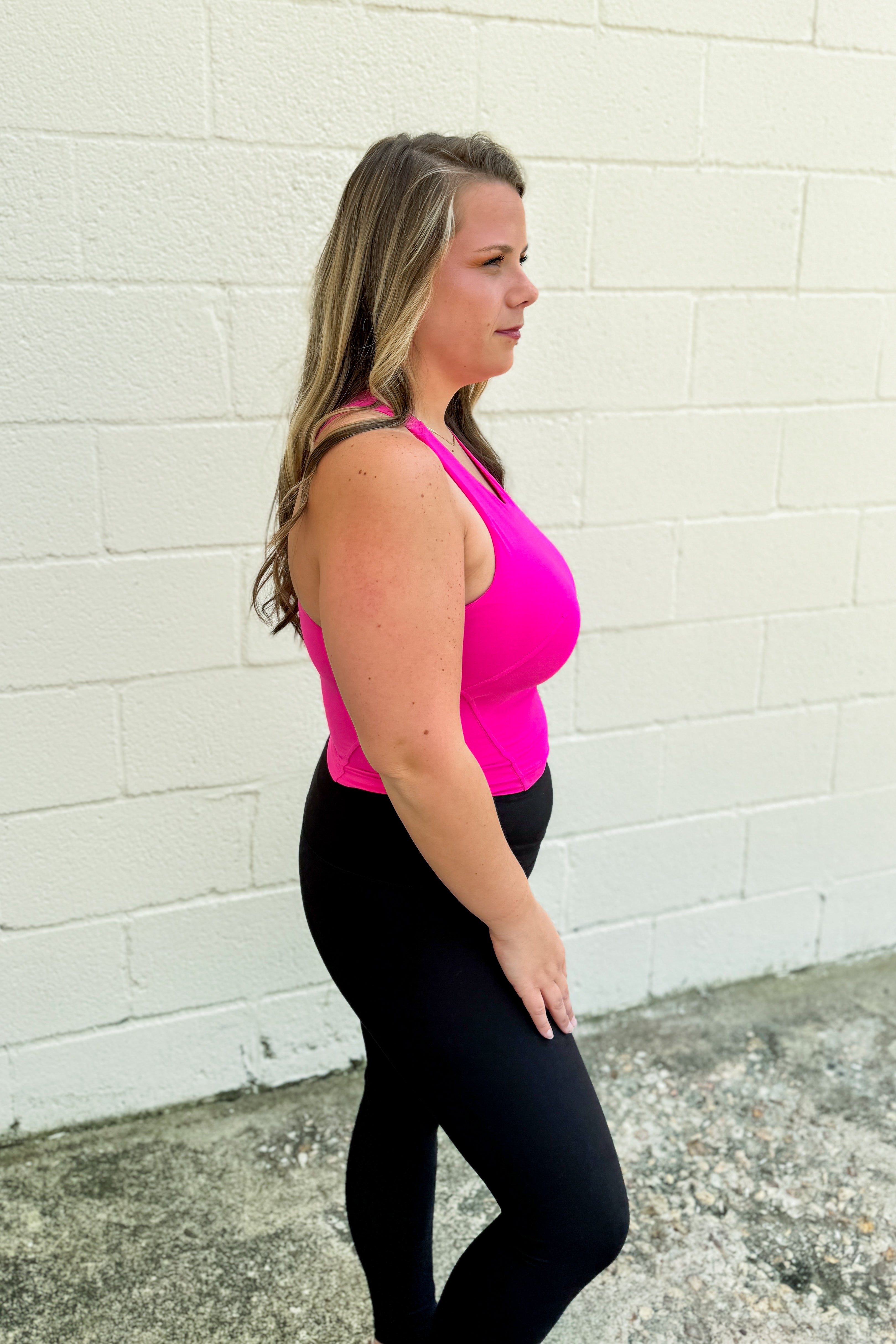 DEAL | On-The-Go Cropped Athletic Tank, Pink