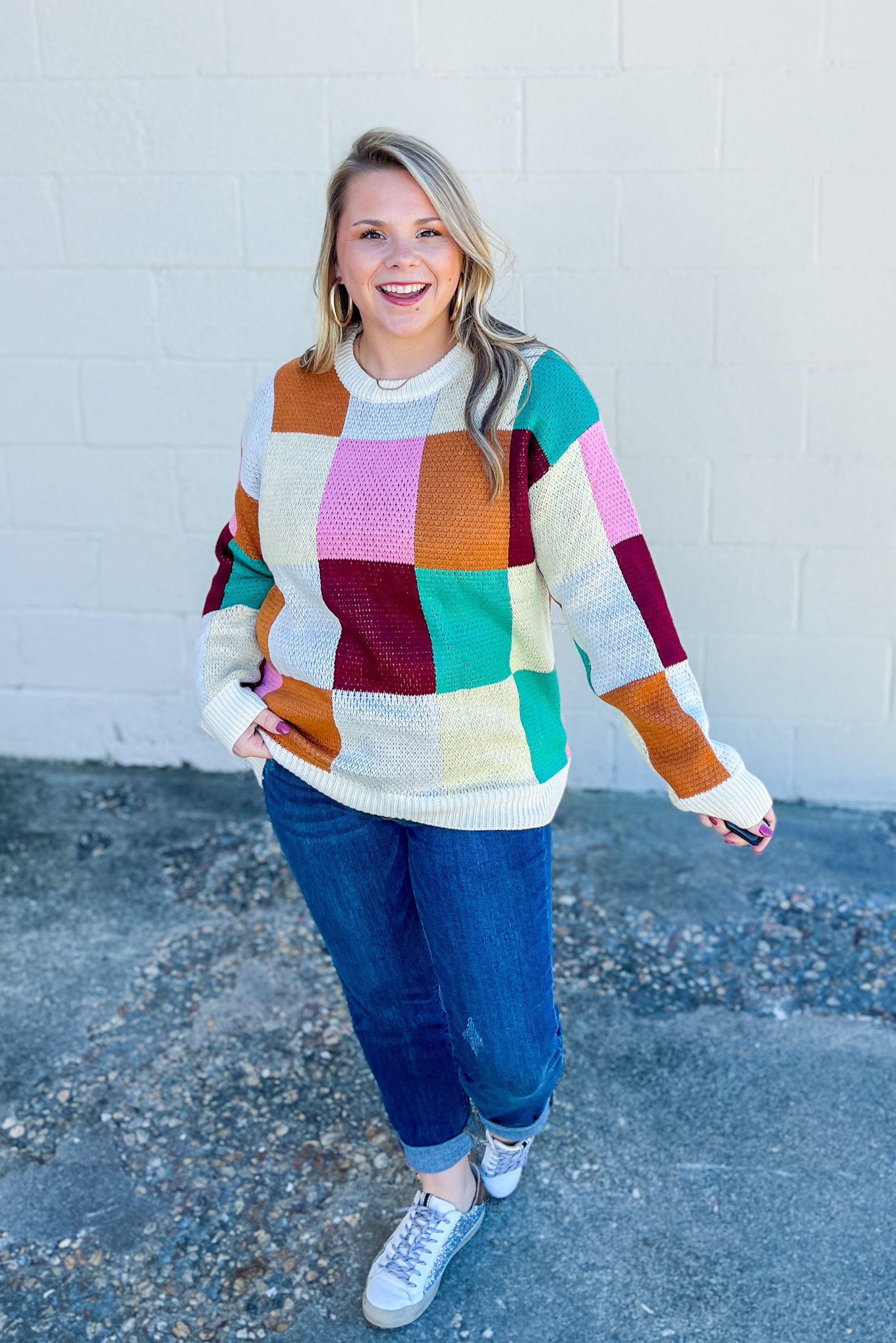 Lovely Perfection Color Block Sweater