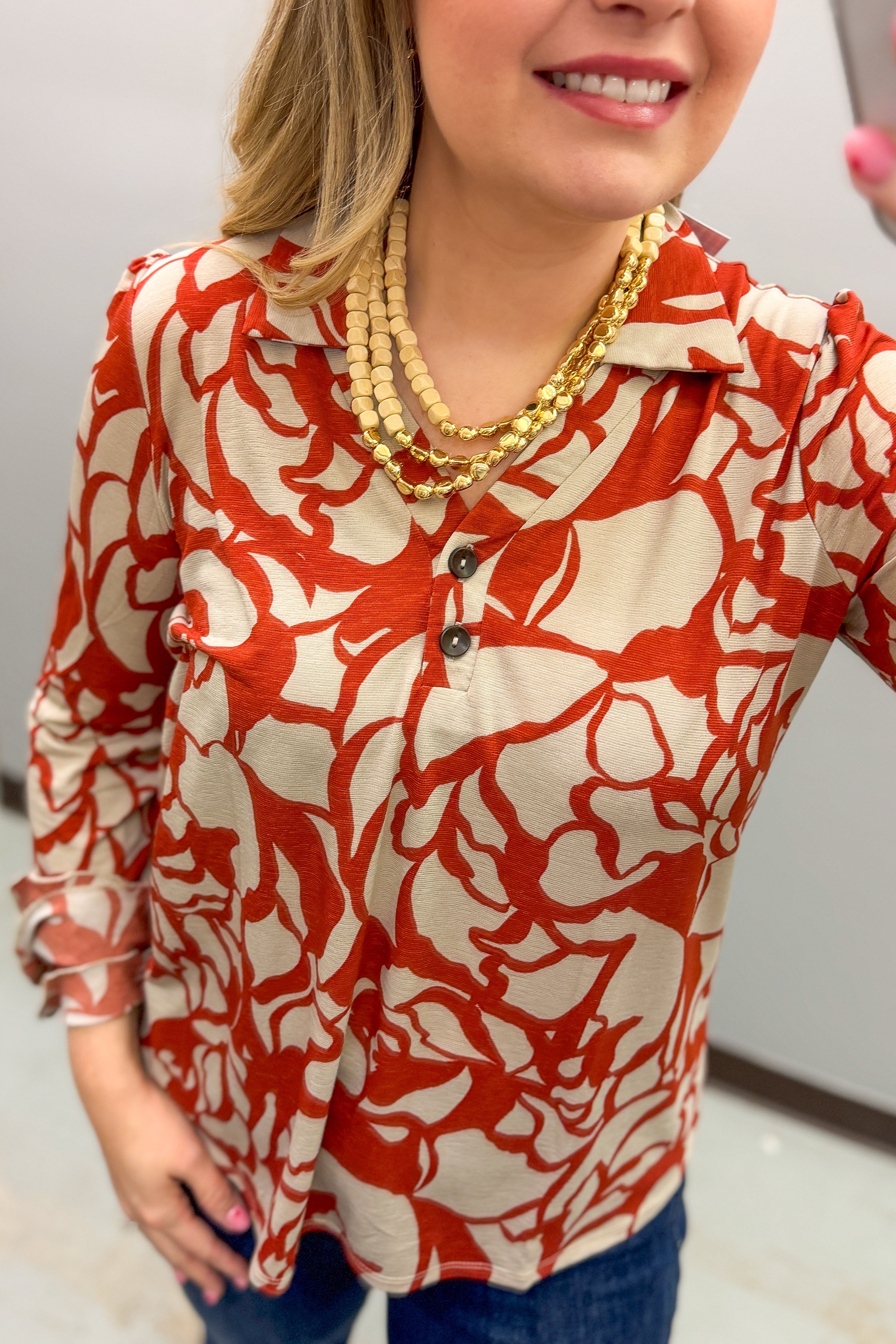 Cinnamon Bloom Blouse