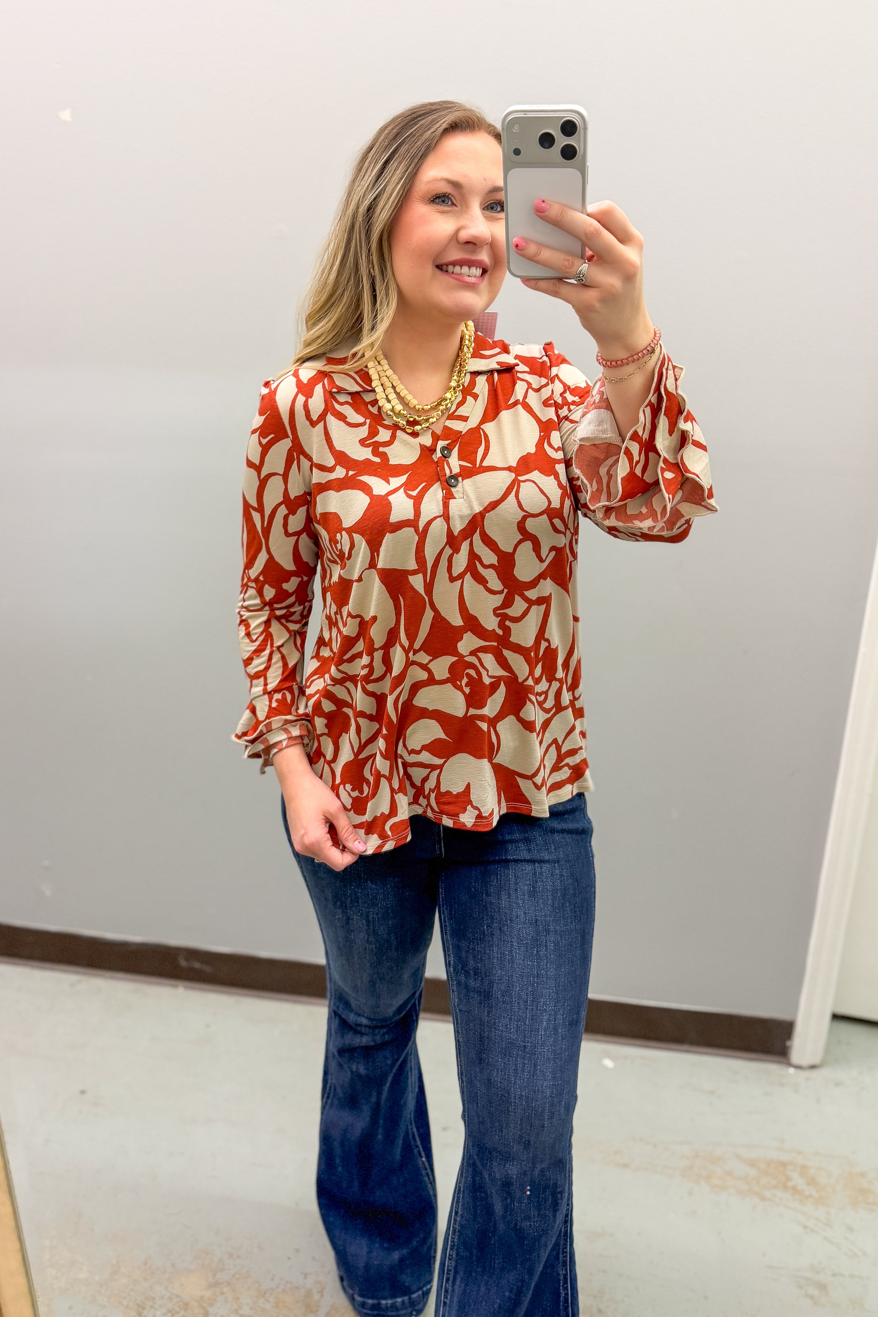 Cinnamon Bloom Blouse