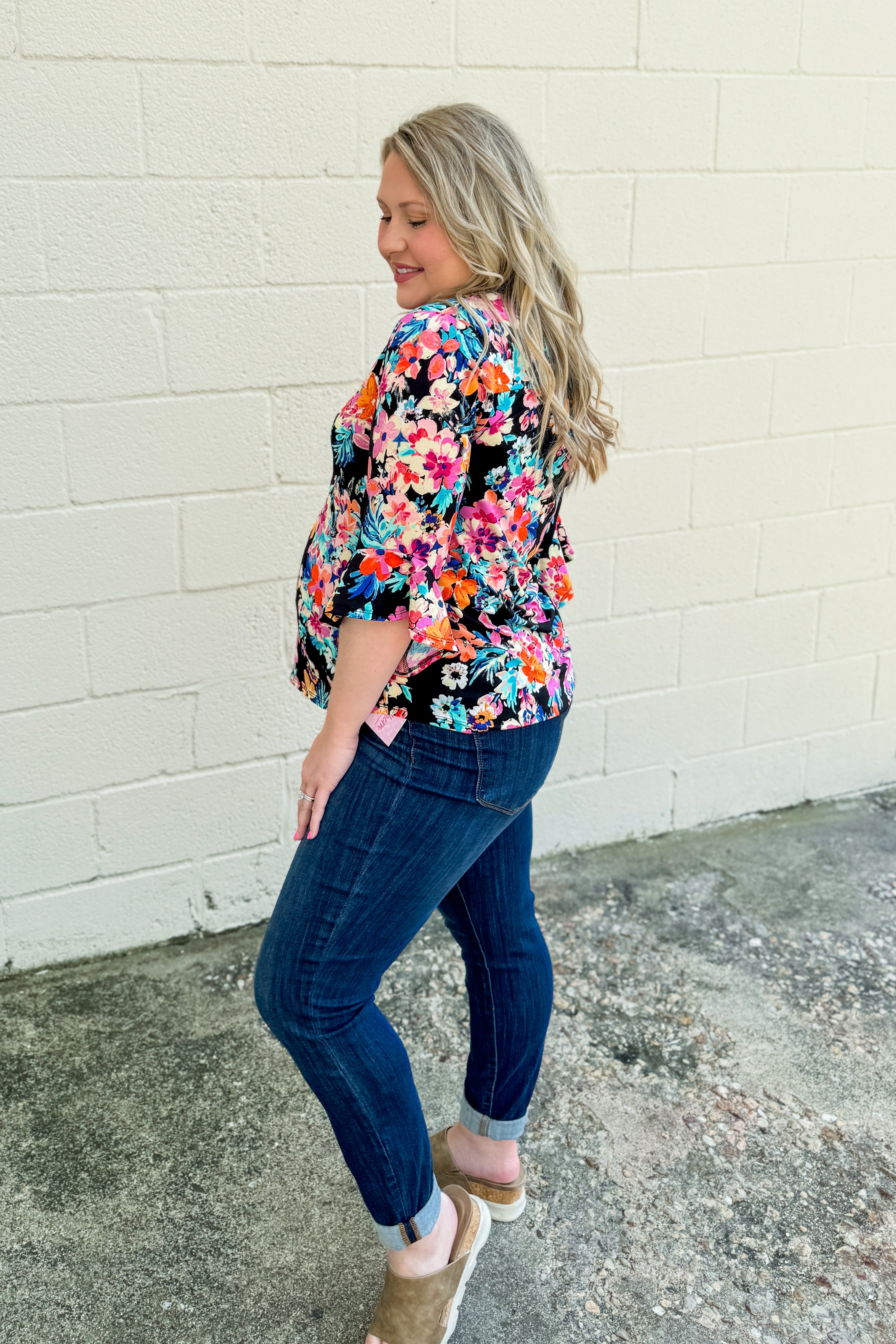 Midnight Garden Floral Top