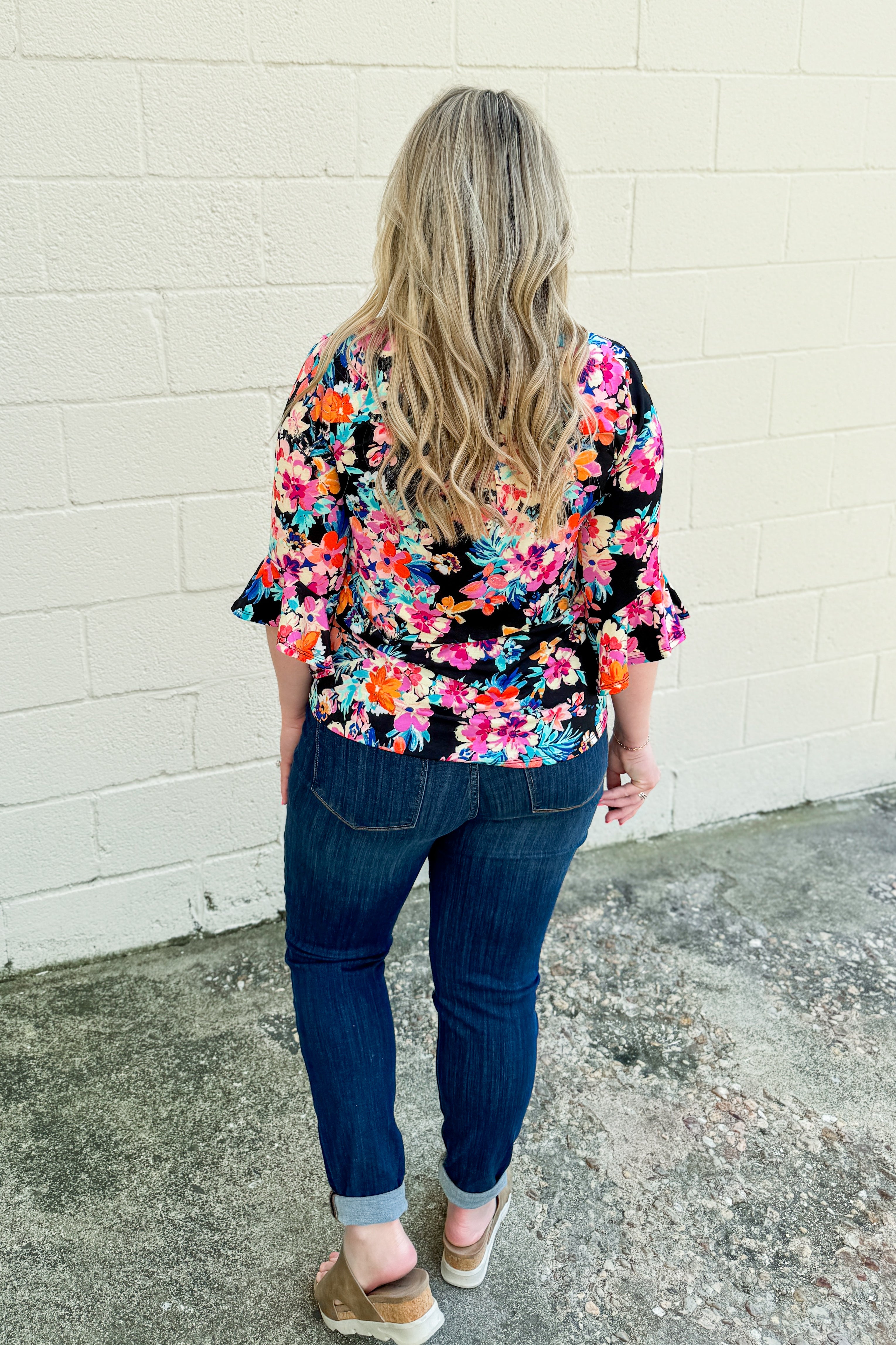 Midnight Garden Floral Top