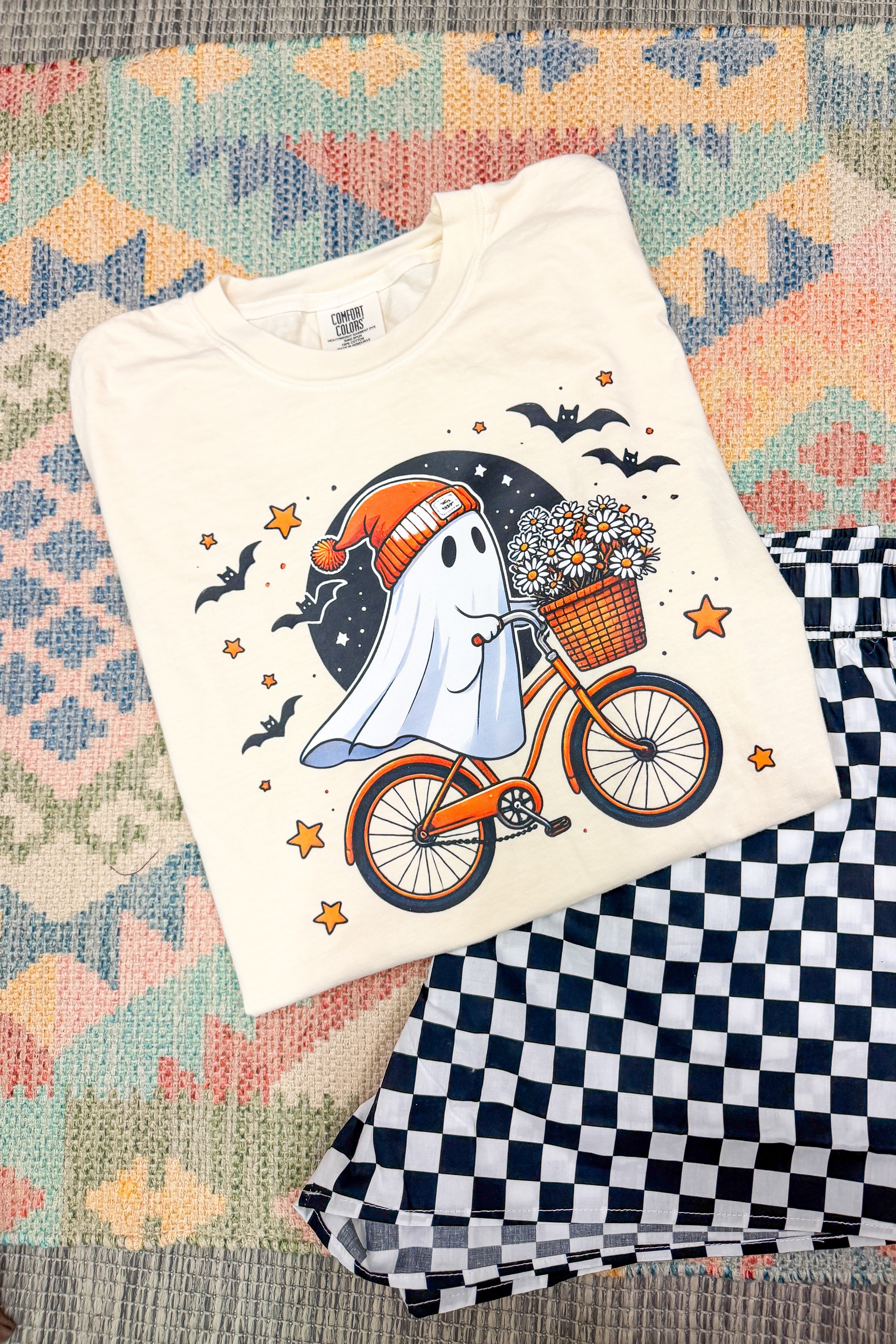 Ghost Bike Graphic Tee, Ivory