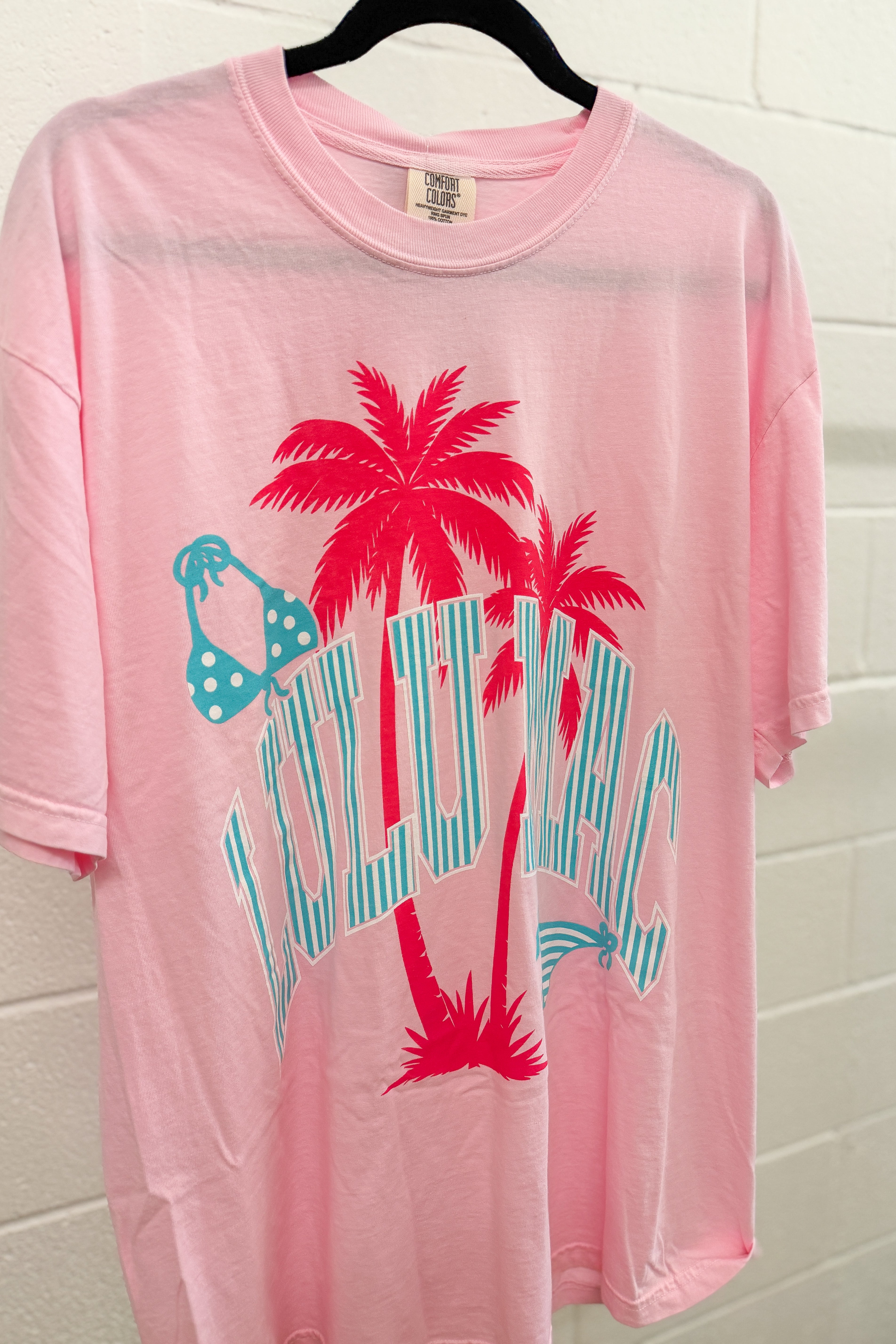 Bikini Summer Lulu Mac Logo Tee, Blossom
