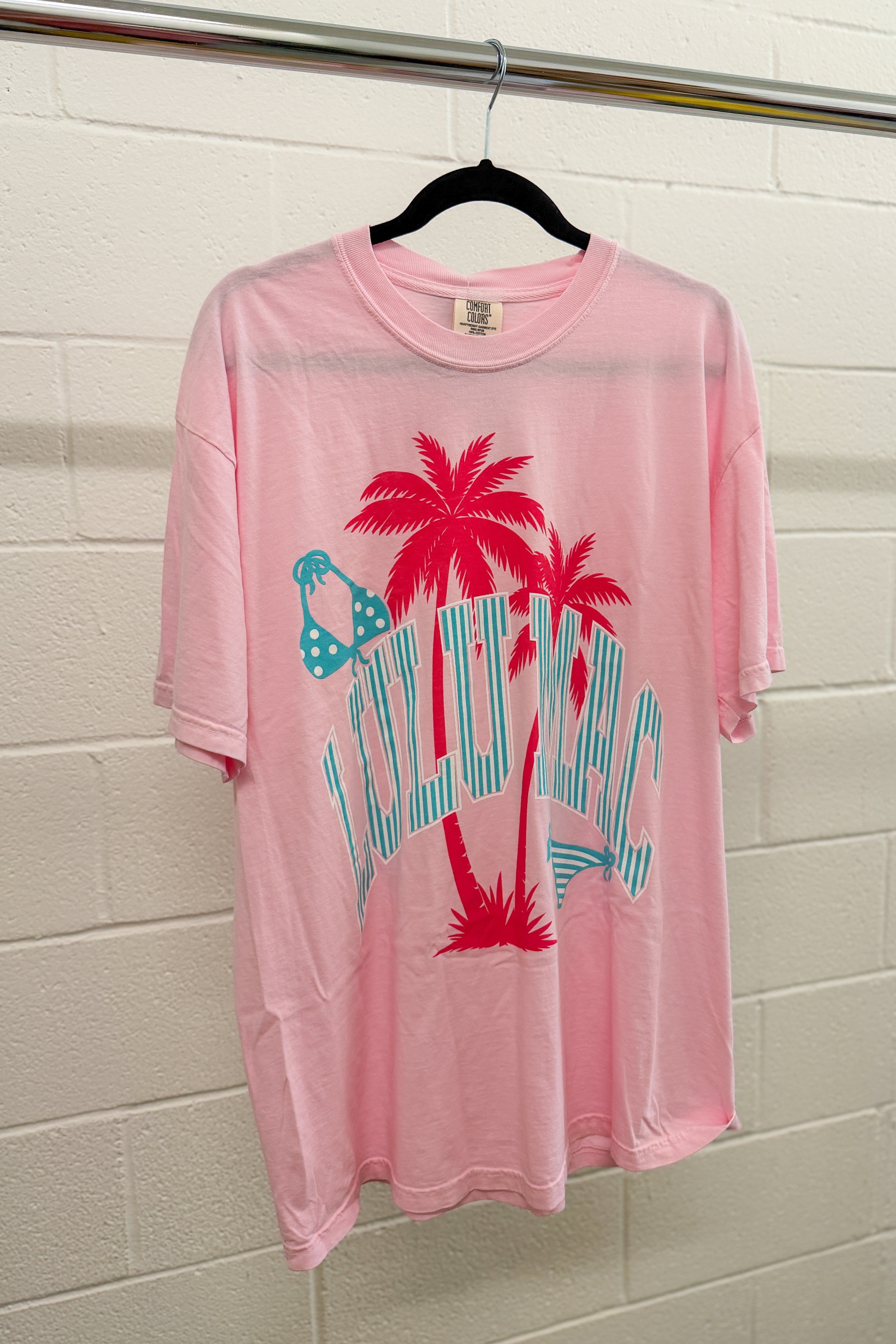 Bikini Summer Lulu Mac Logo Tee, Blossom