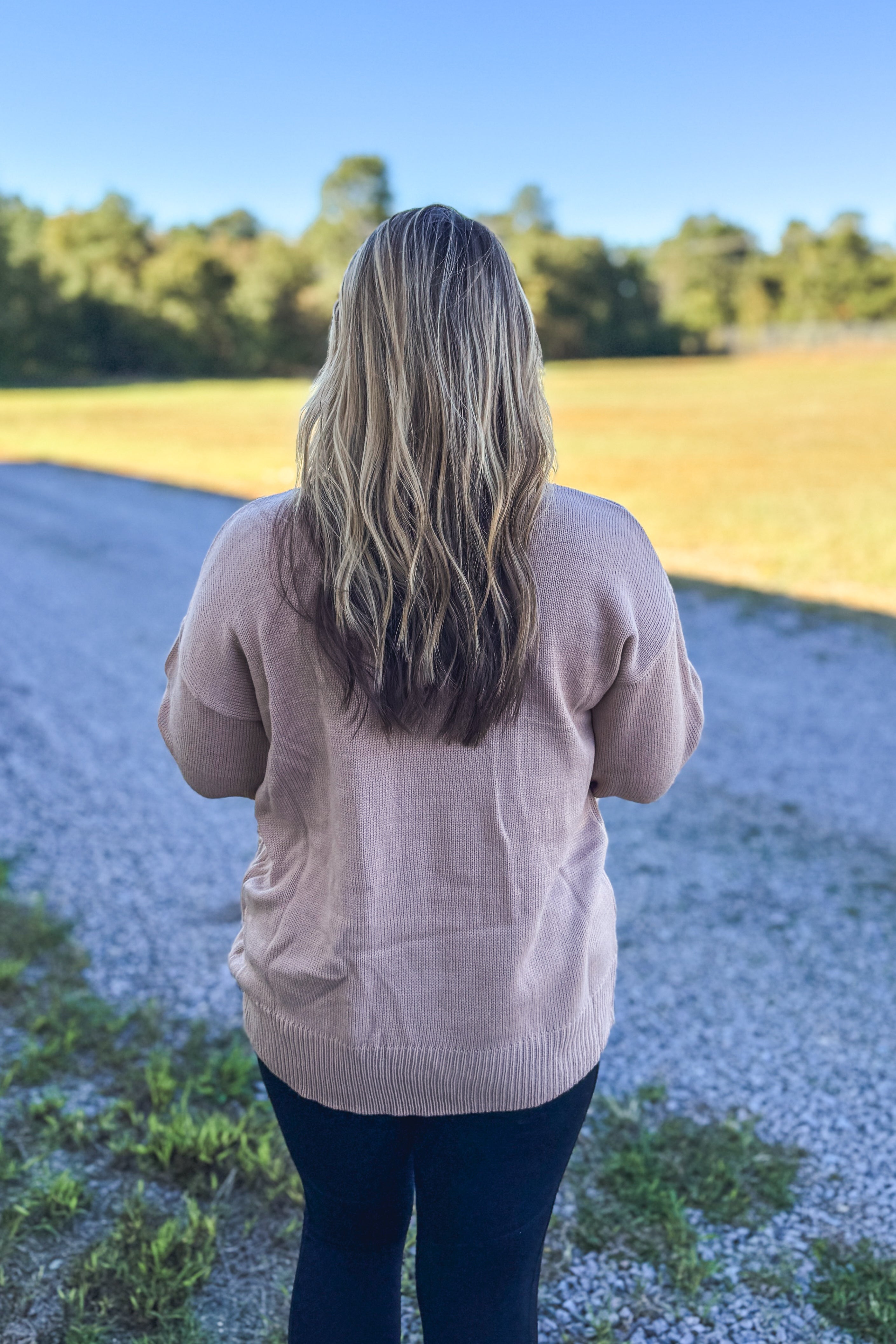 So Very Thankful Letter Sweater Top