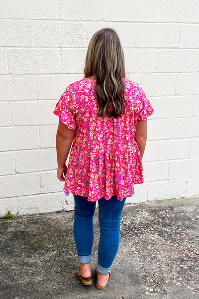 Fresh Cut Florals Tiered Top