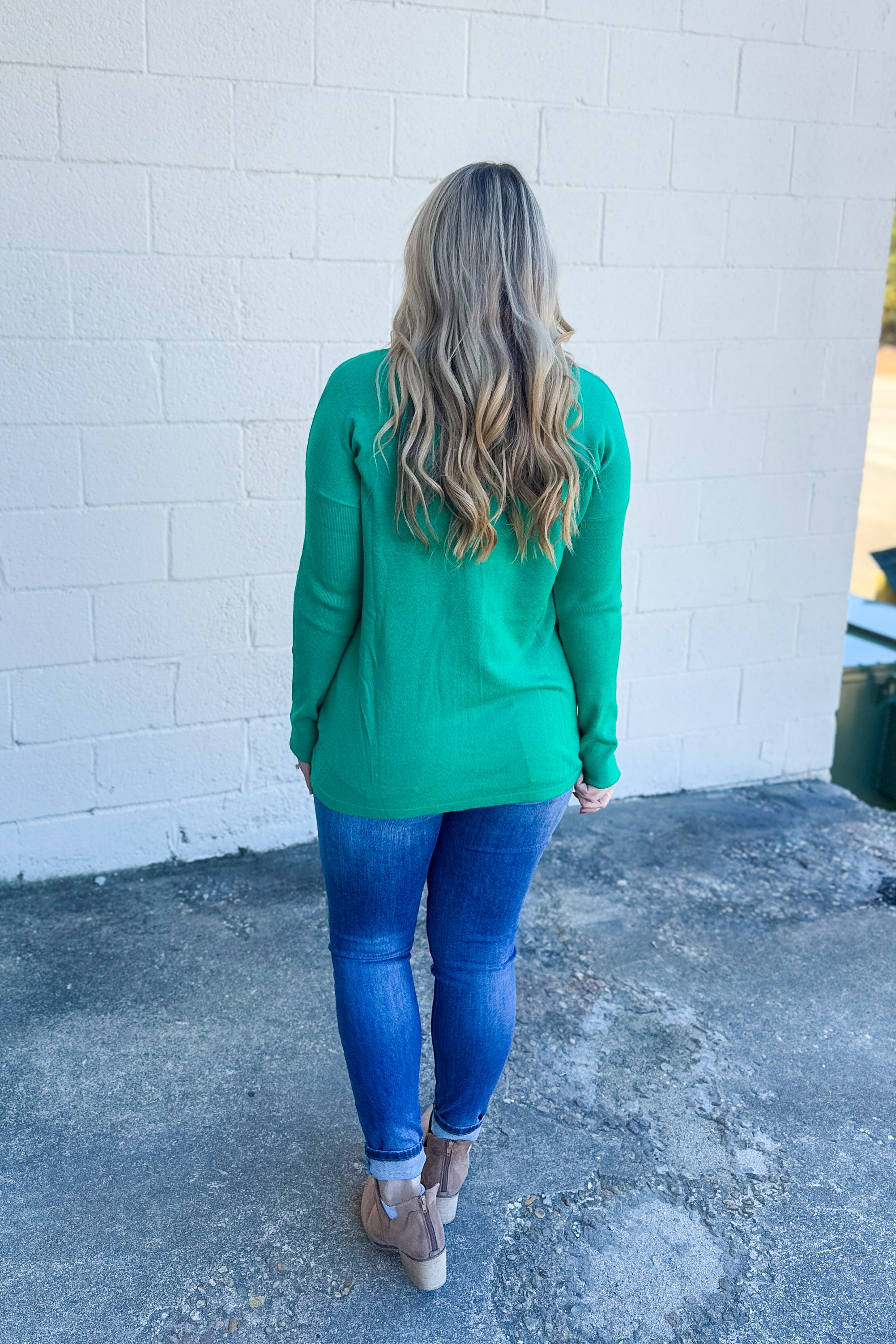 Renee Pullover Pocket Top, Kelly Green