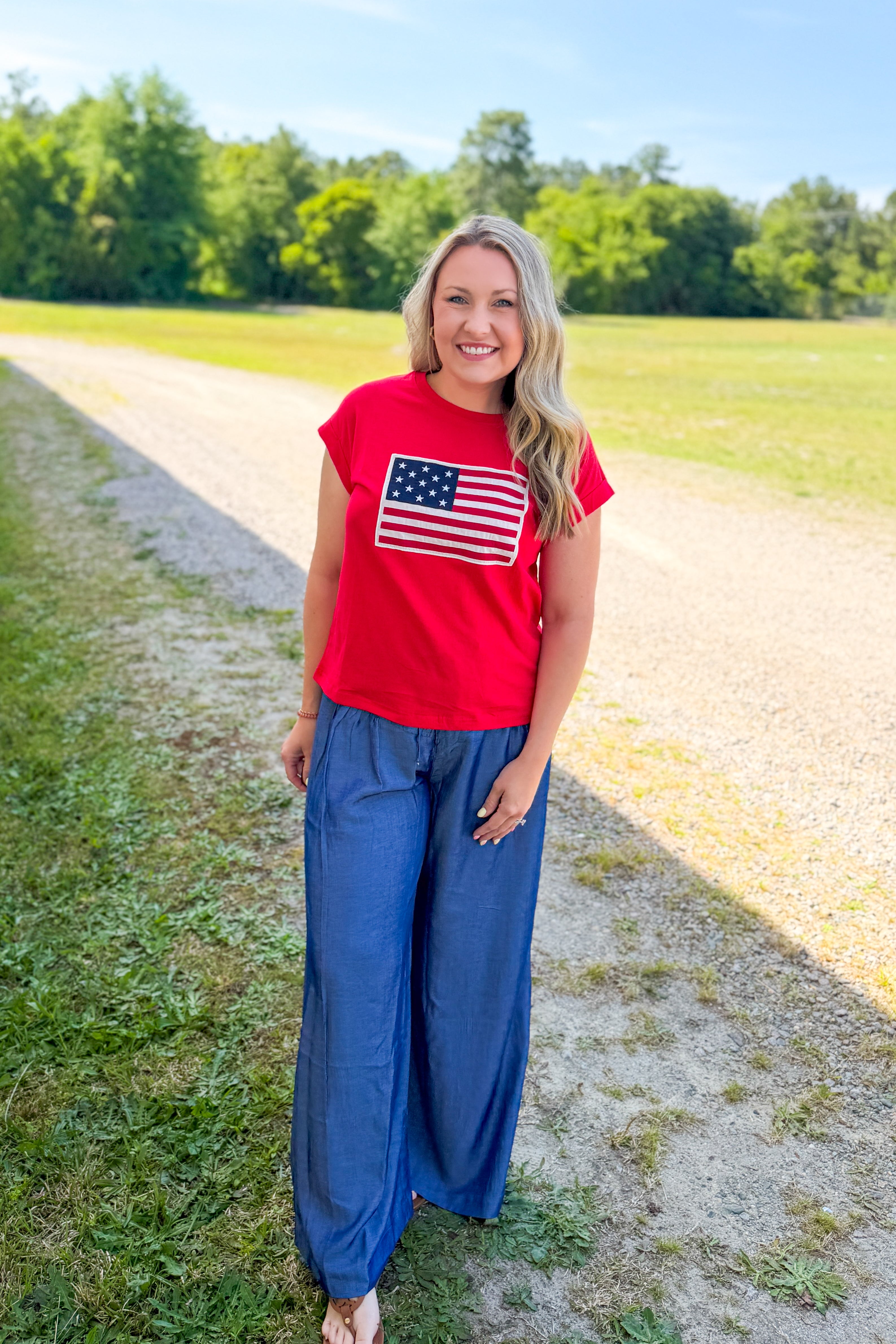 All-American Flag Tee, Red