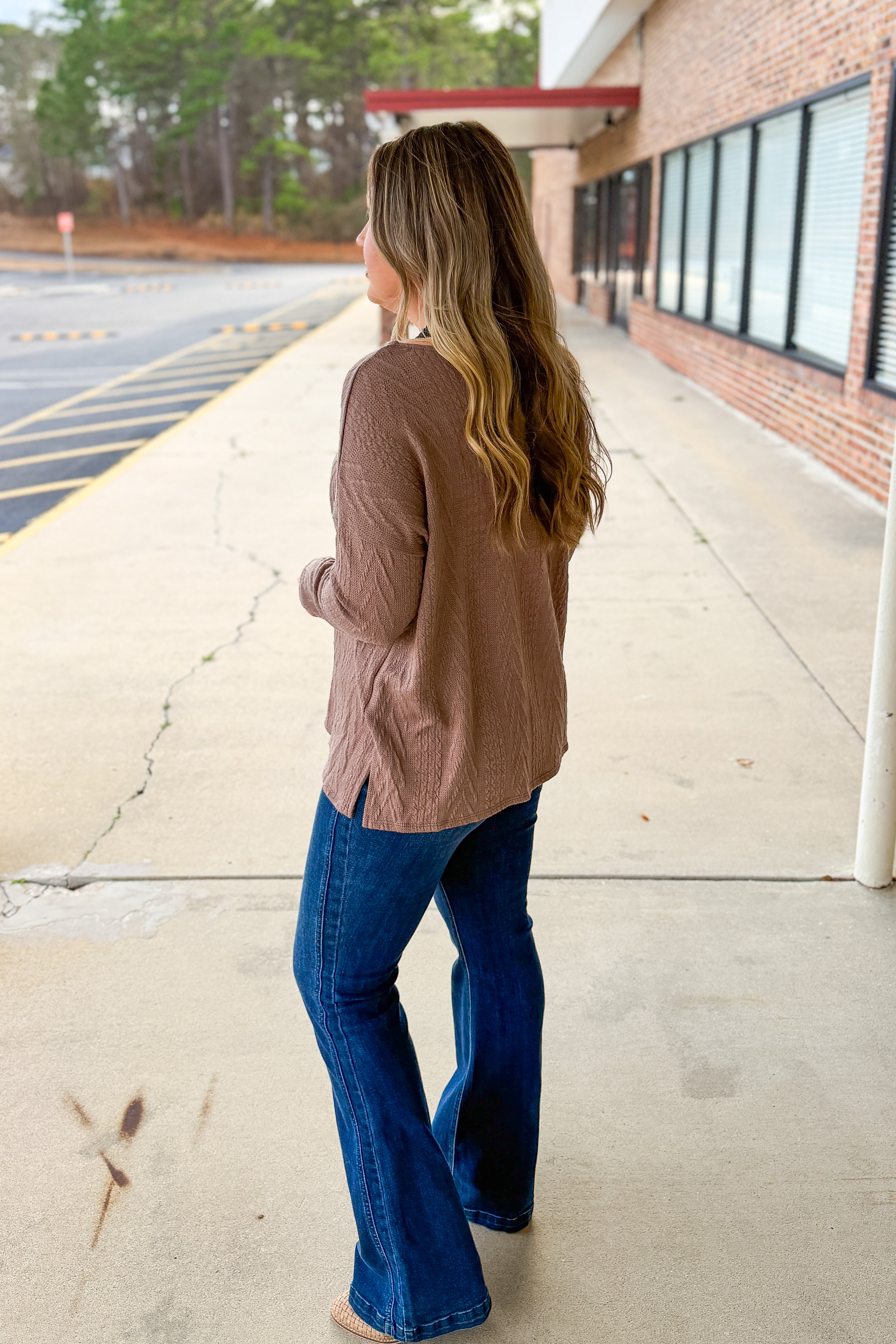 Cozy Classic Cable Knit Top
