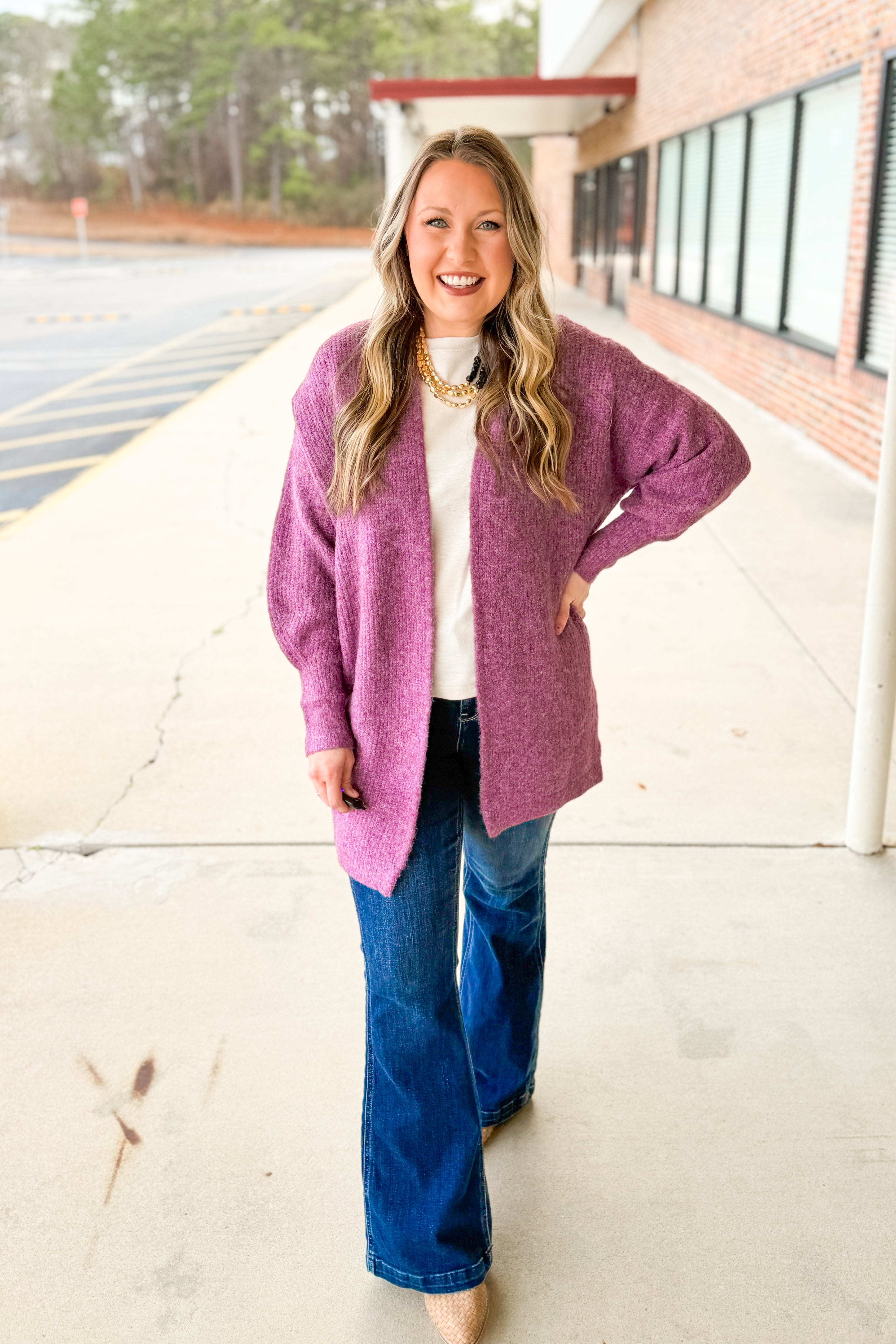 Plum Perfect Cardigan