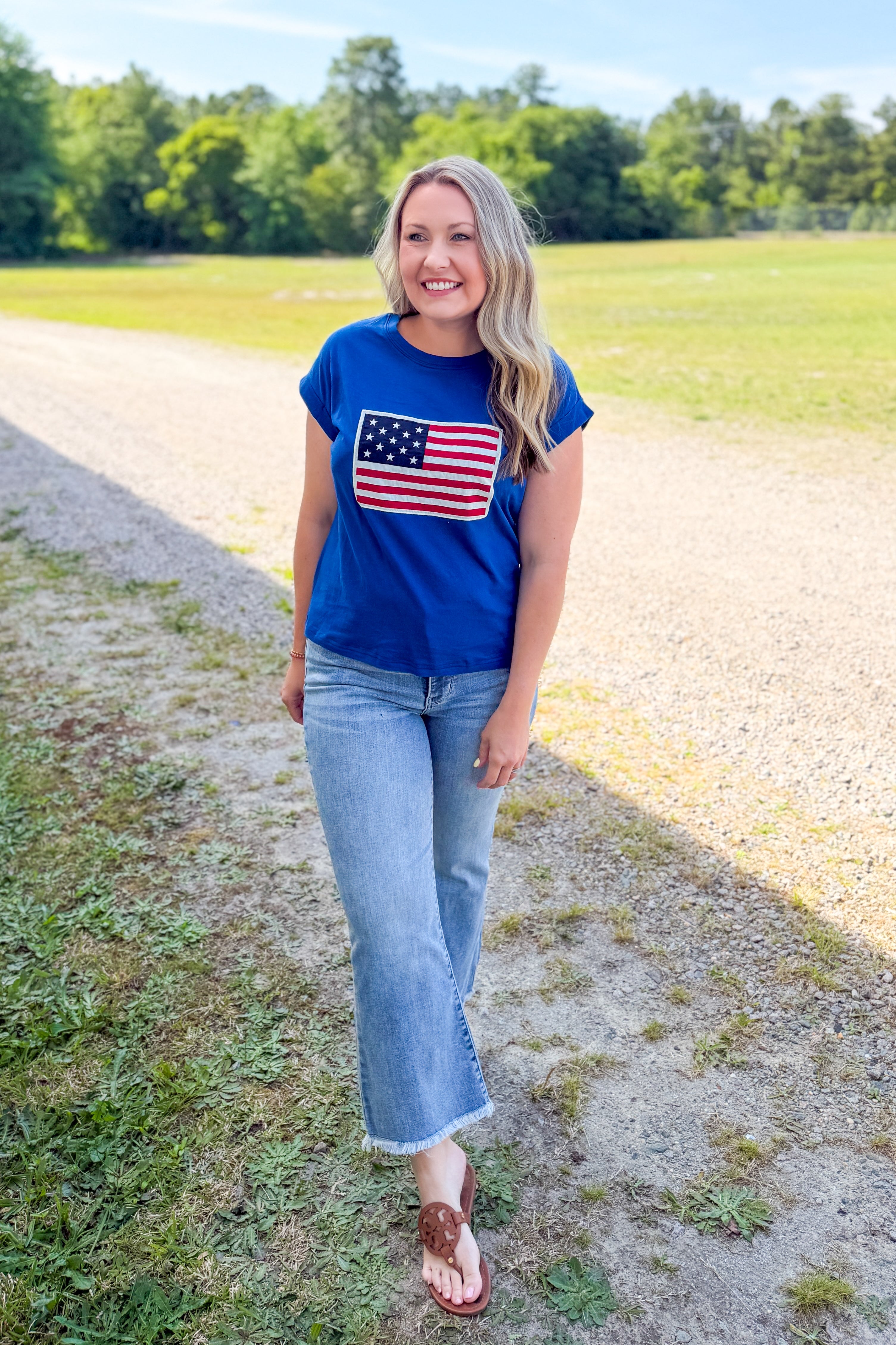 All-American Flag Tee, Blue