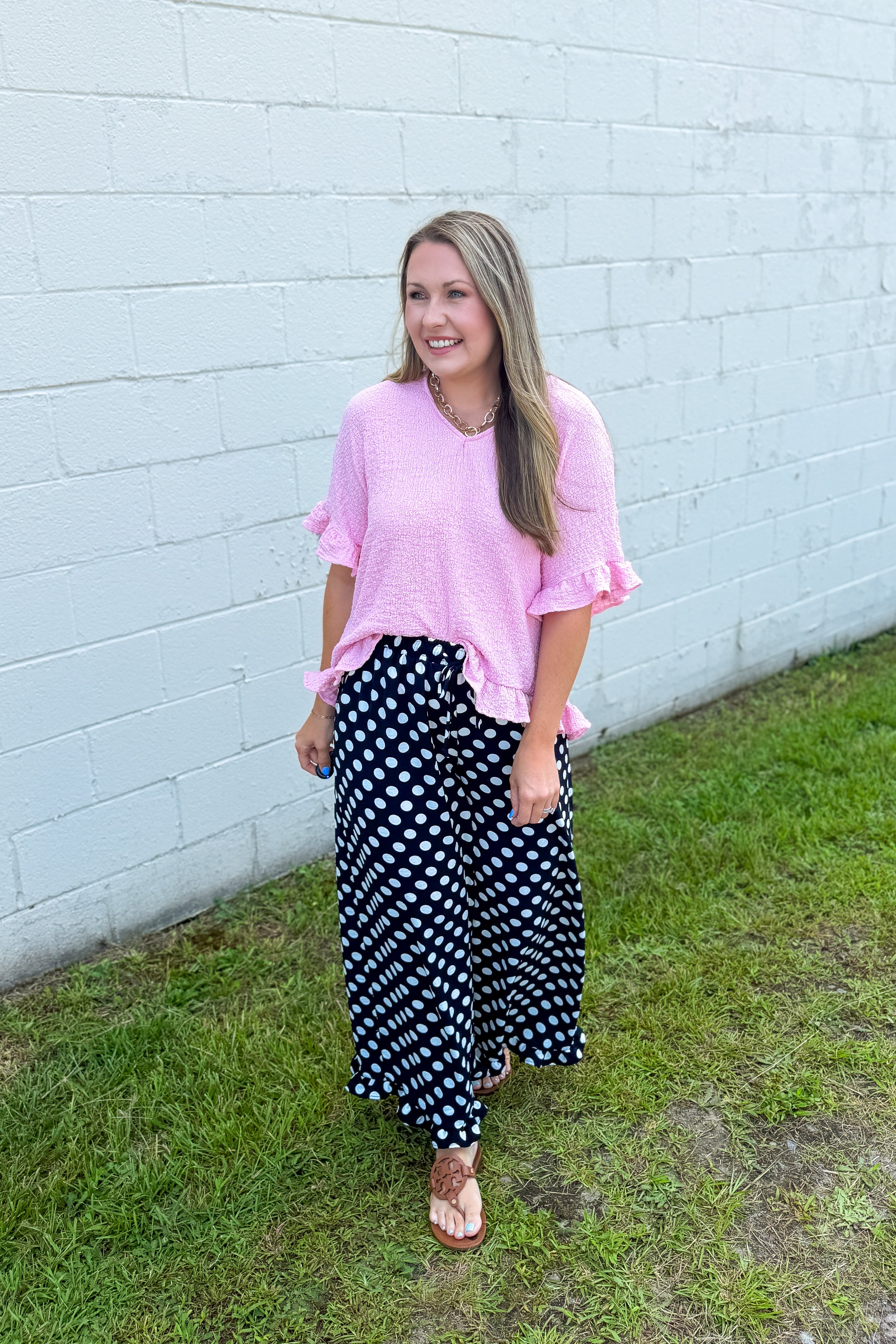 Blush Belle Ruffle Top