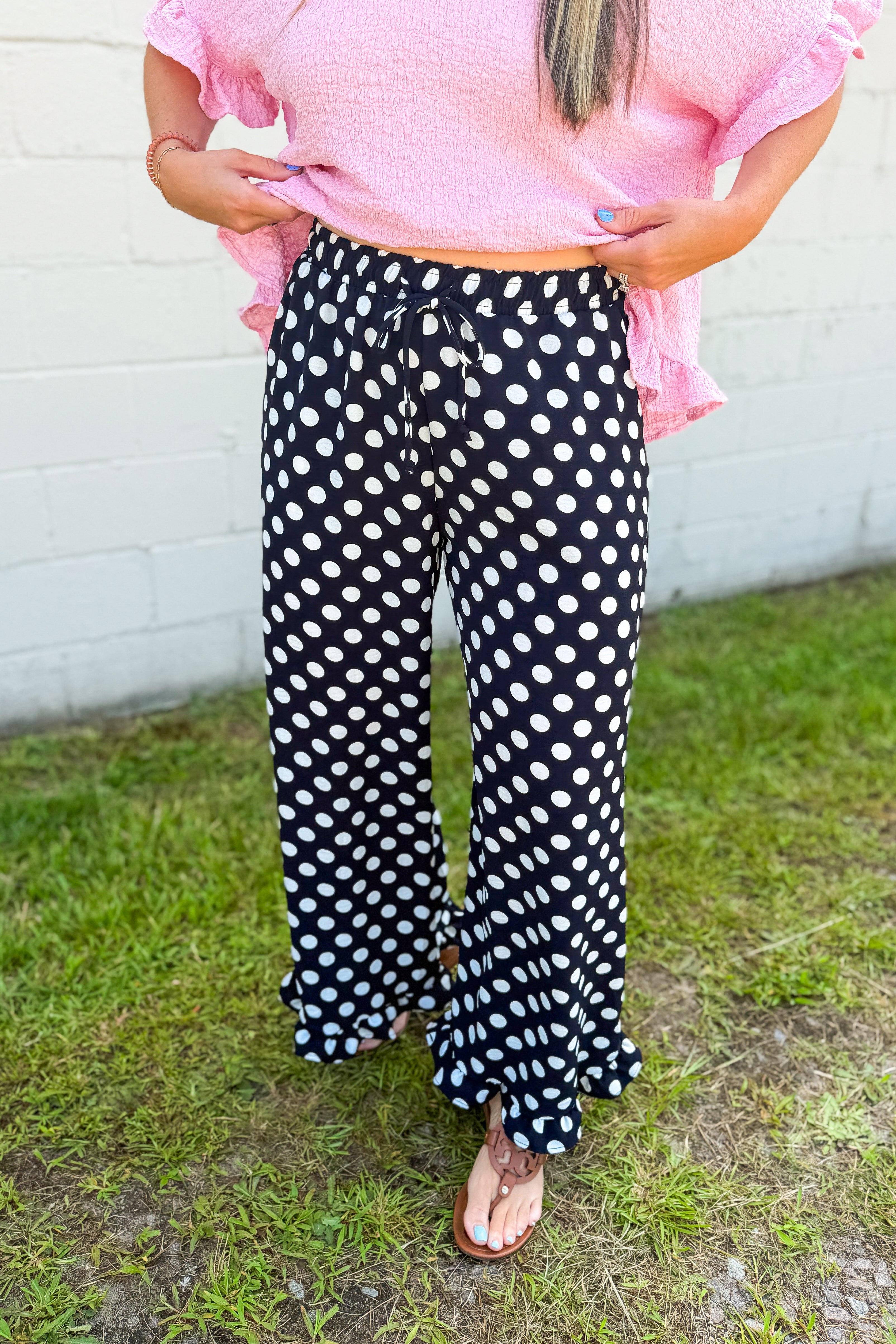 Belle Dot Ruffle Pants